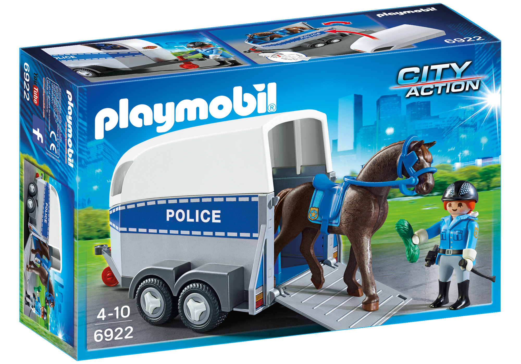 Police with Horse and Trailer