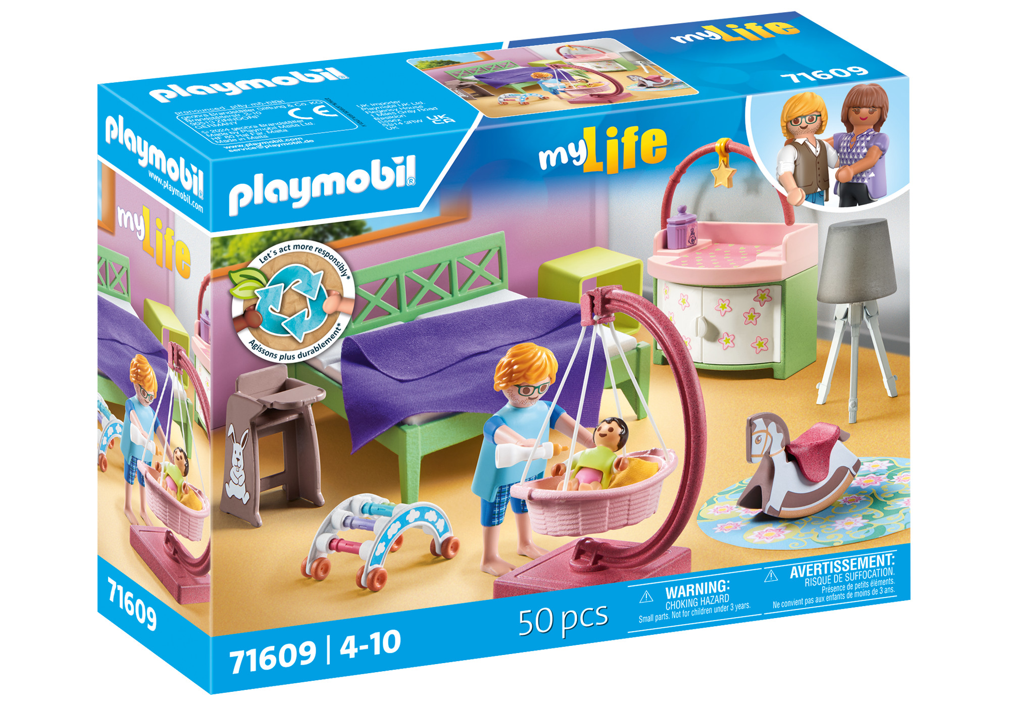Sleeping room with baby play corner