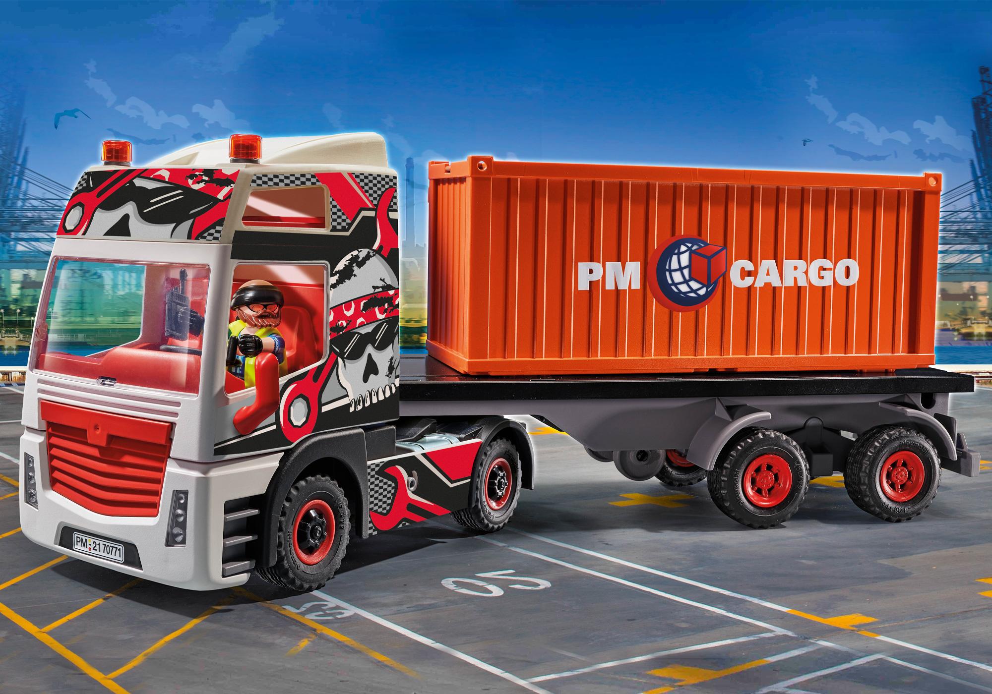 Truck with Cargo Container