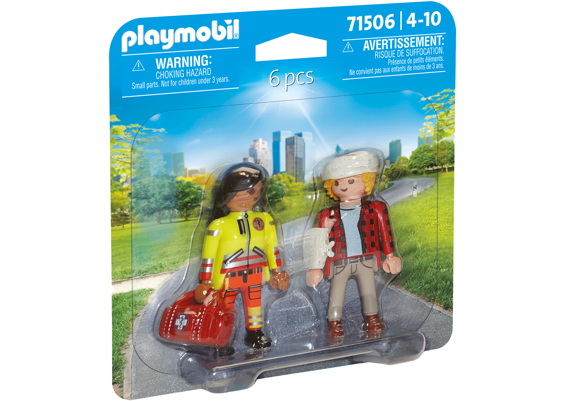 Paramedic with patient