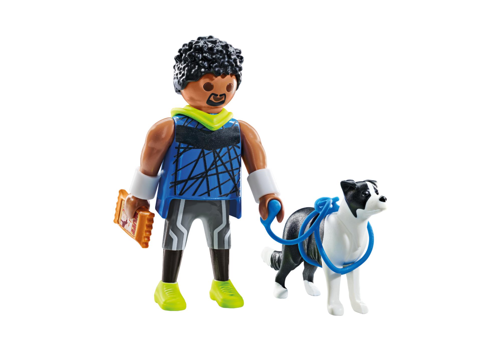 Jogger with Border Collie