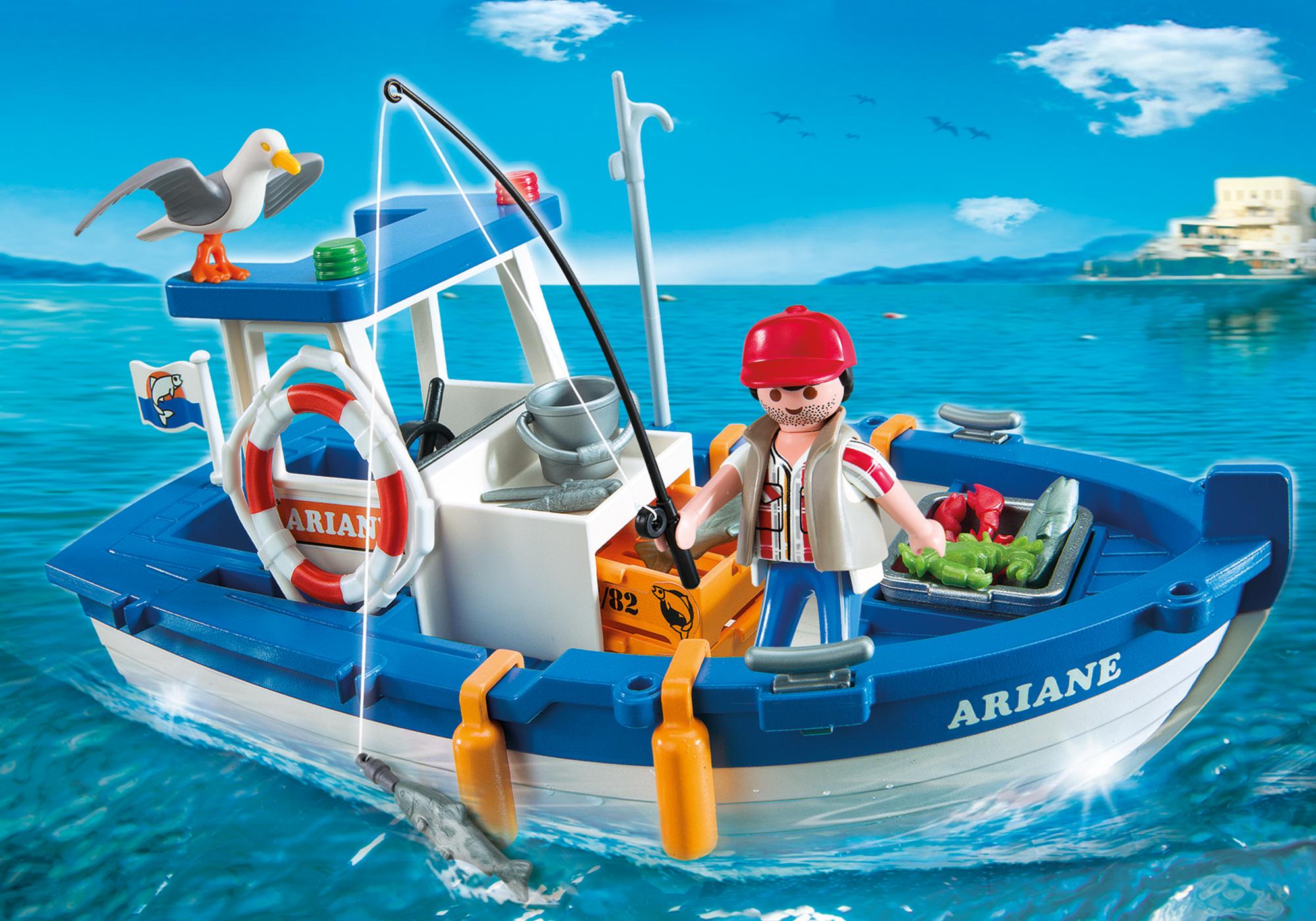 Fisherman with Boat