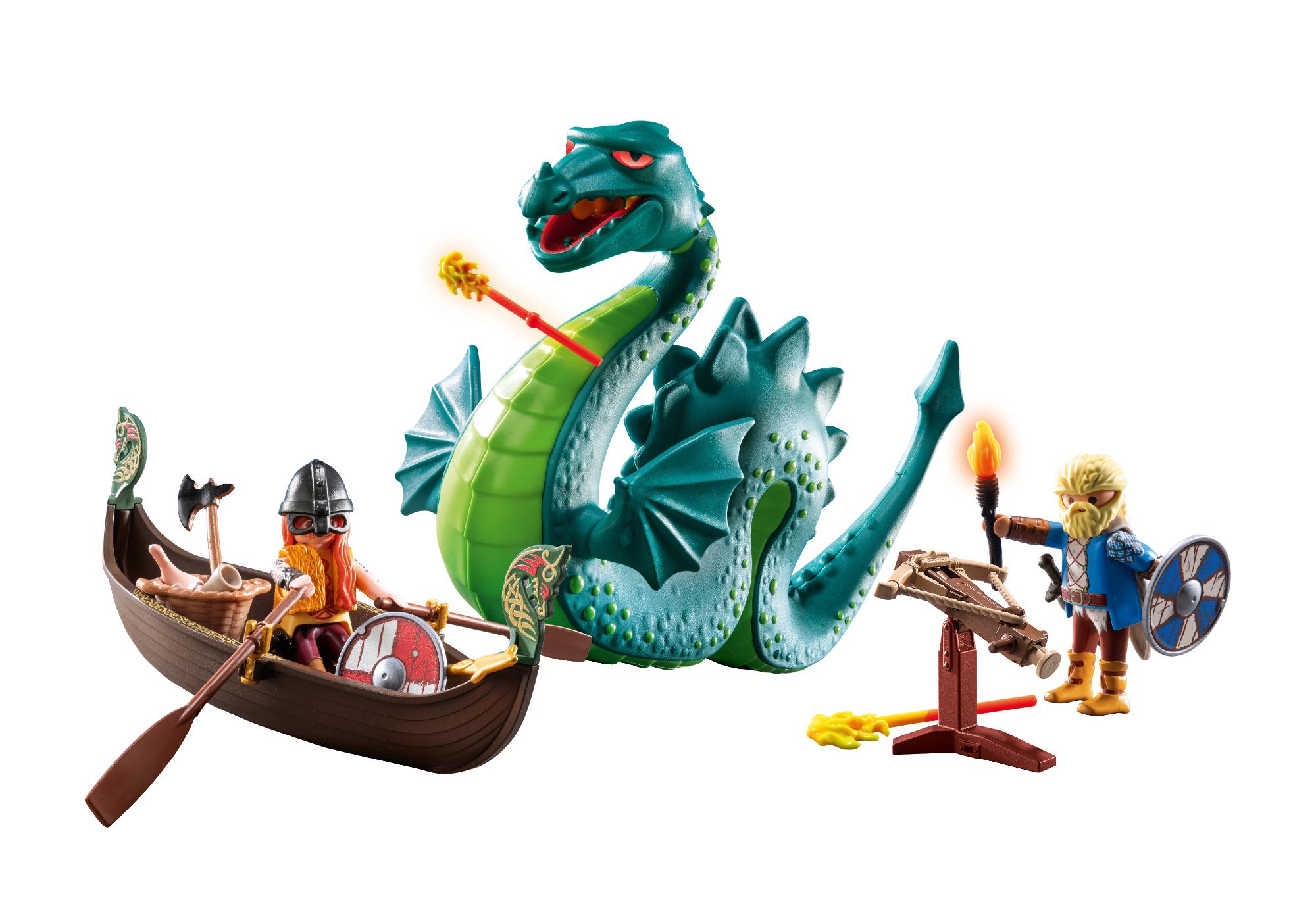 Vikings with Sea Monster