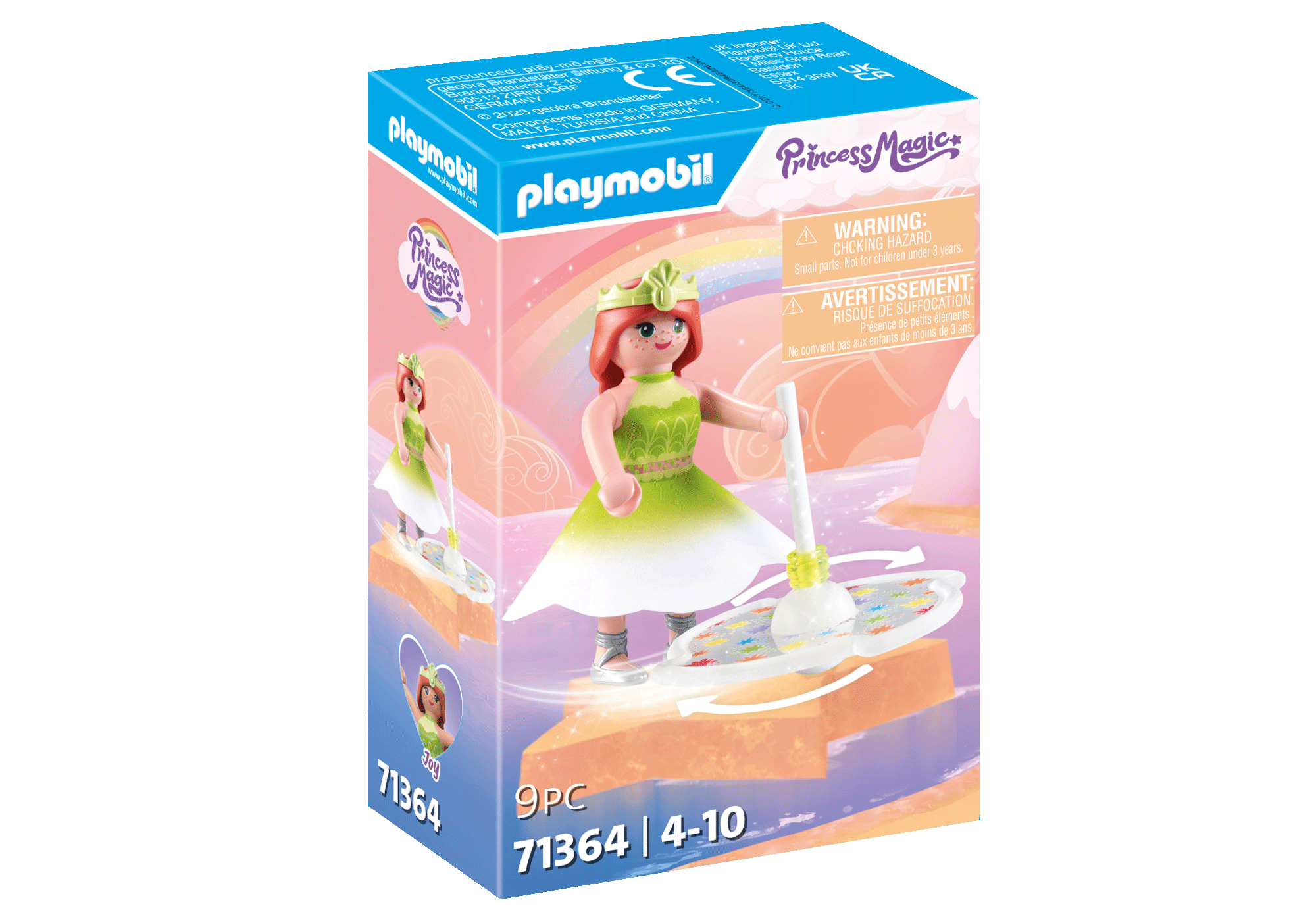 Rainbow Spinning Top with Princess