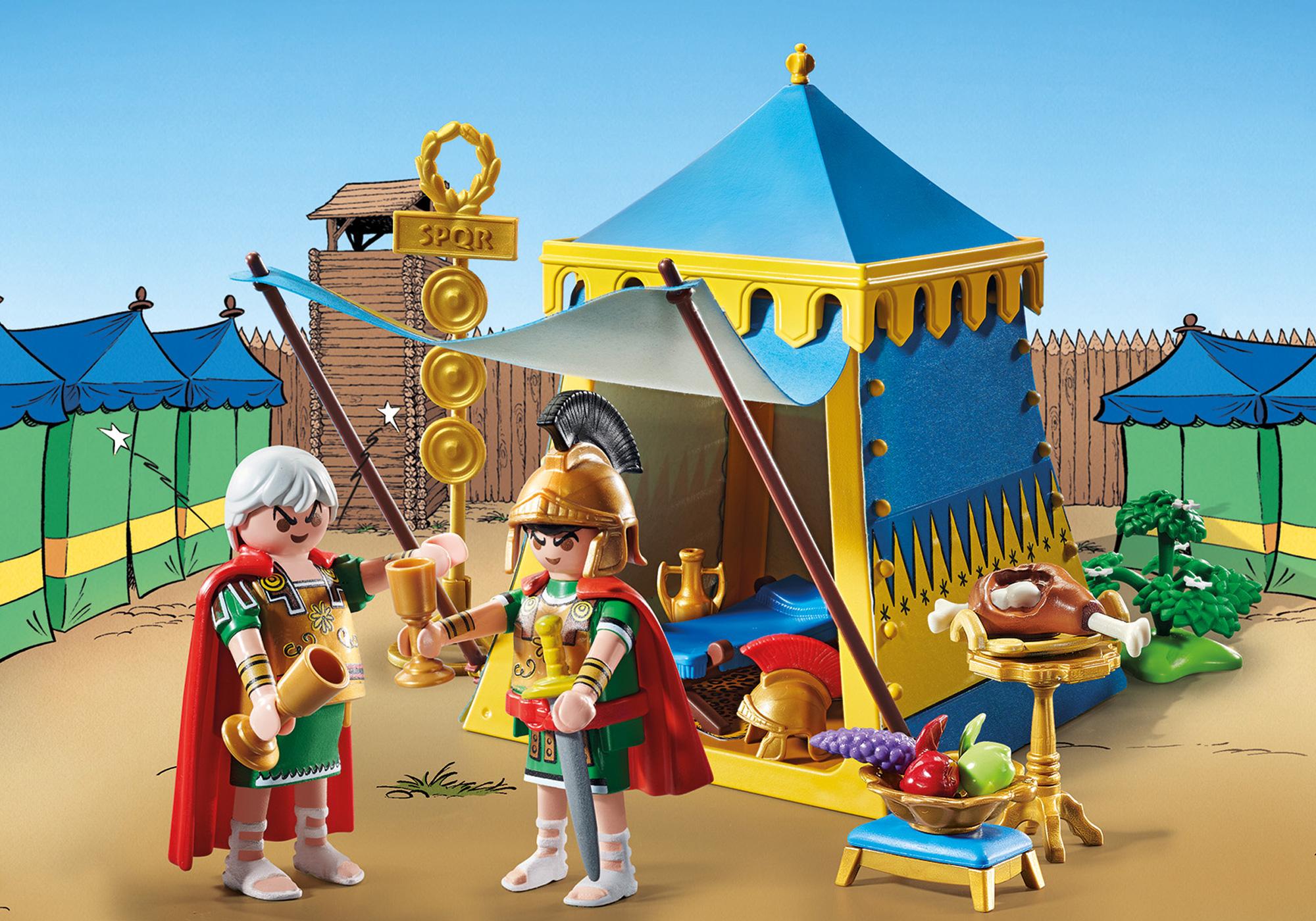 Asterix: Leader`s tent with generals