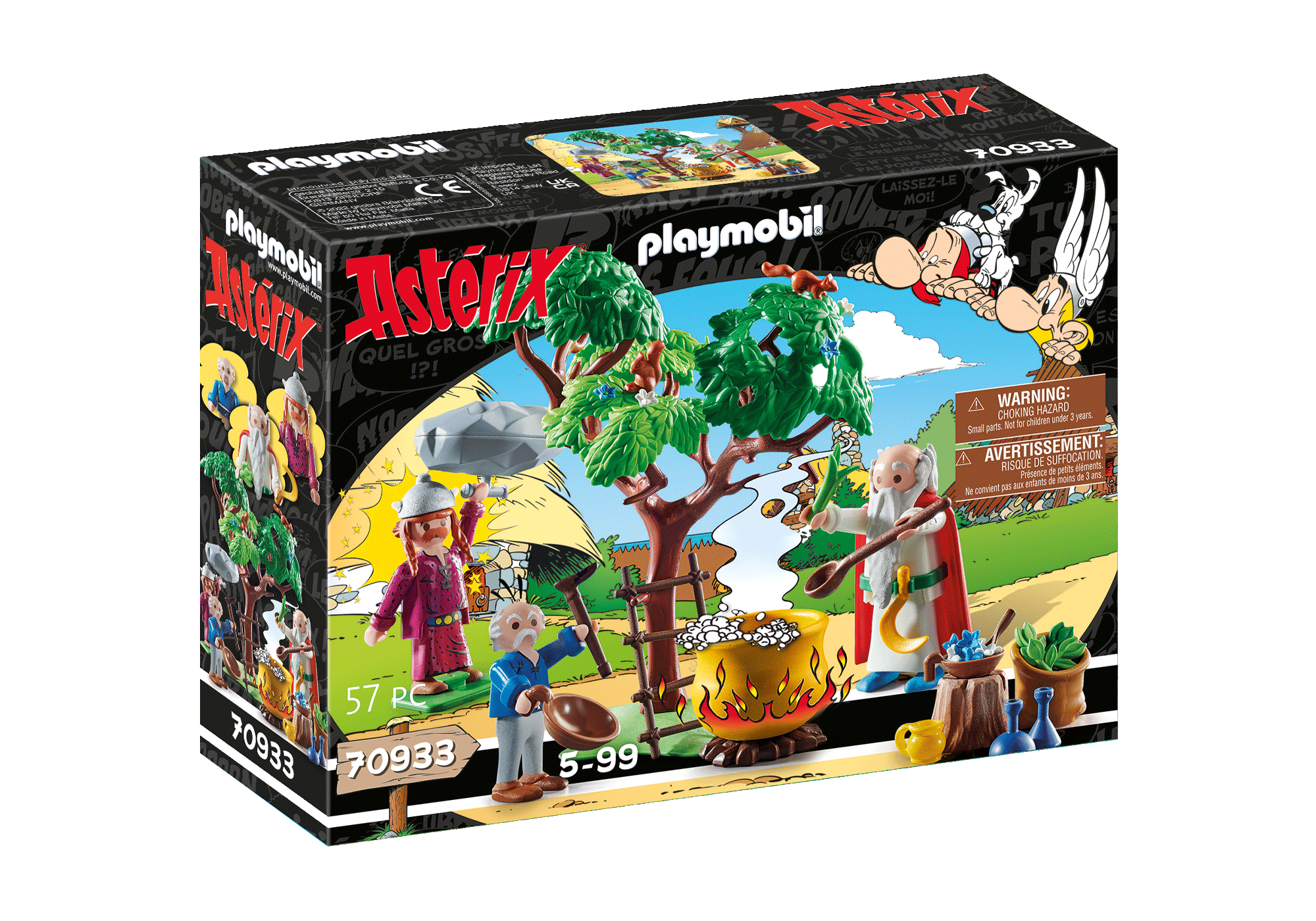 Asterix : Getafix with the caldron of Magic Potion