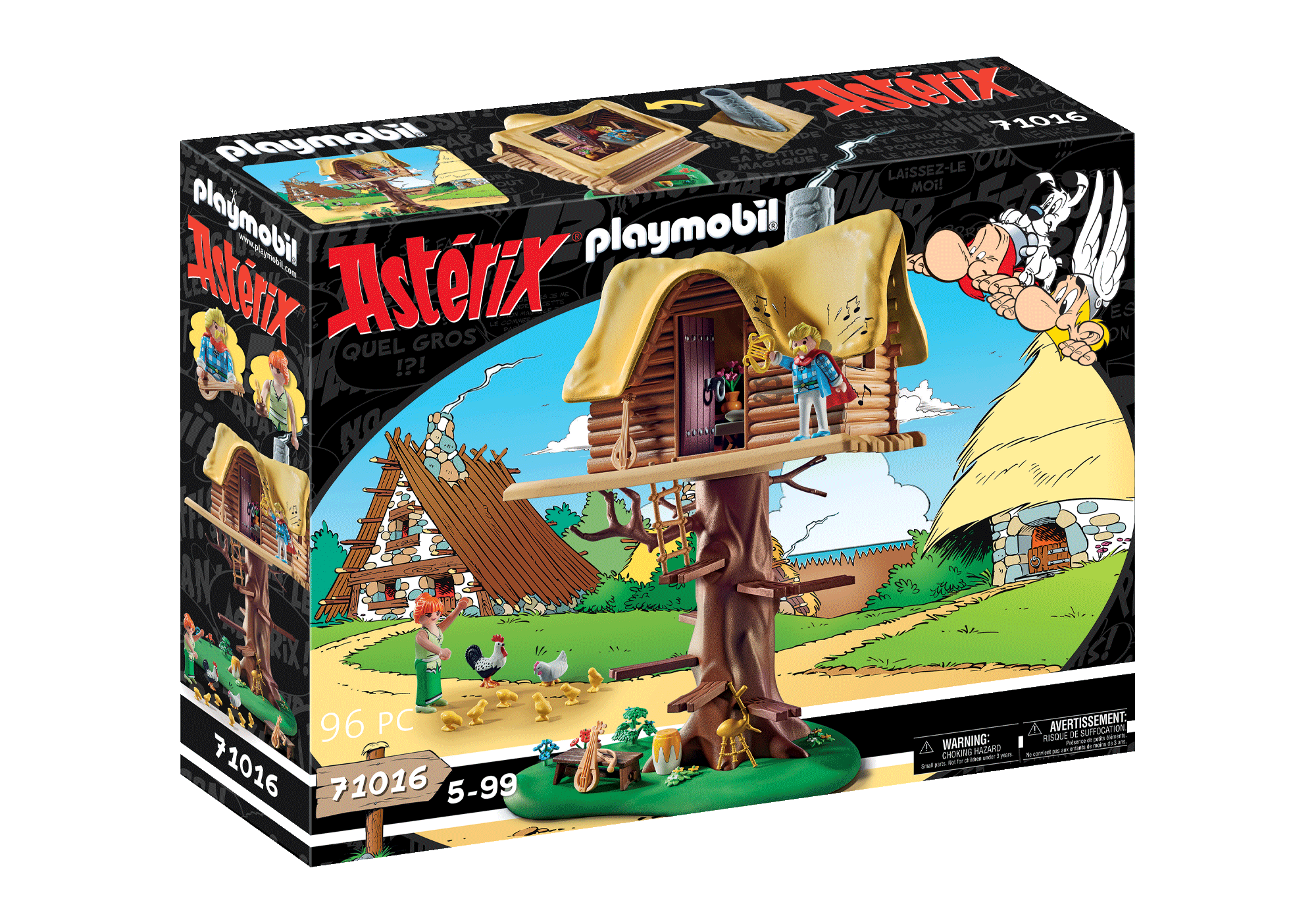 Asterix: Cacofonix with treehouse