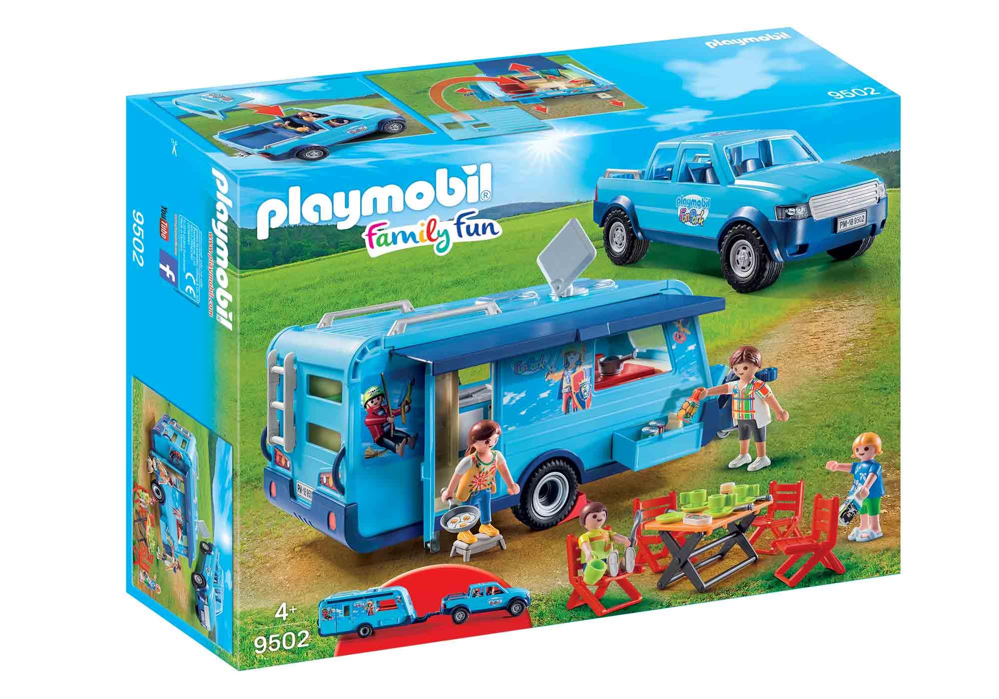 PLAYMOBIL-FunPark Pickup with Camper