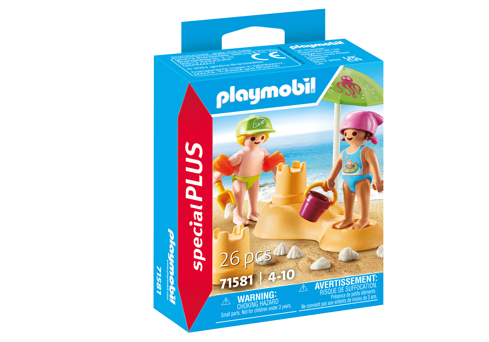 Kids with sand castle