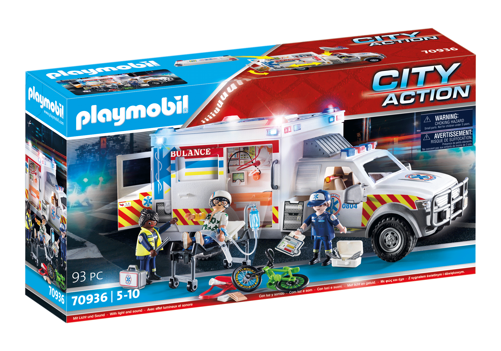 Rescue Vehicles: Ambulance with Lights and Sound