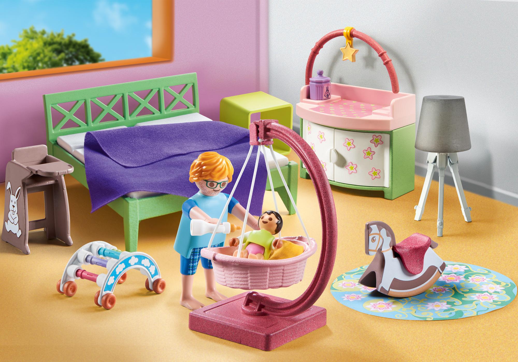 Sleeping room with baby play corner