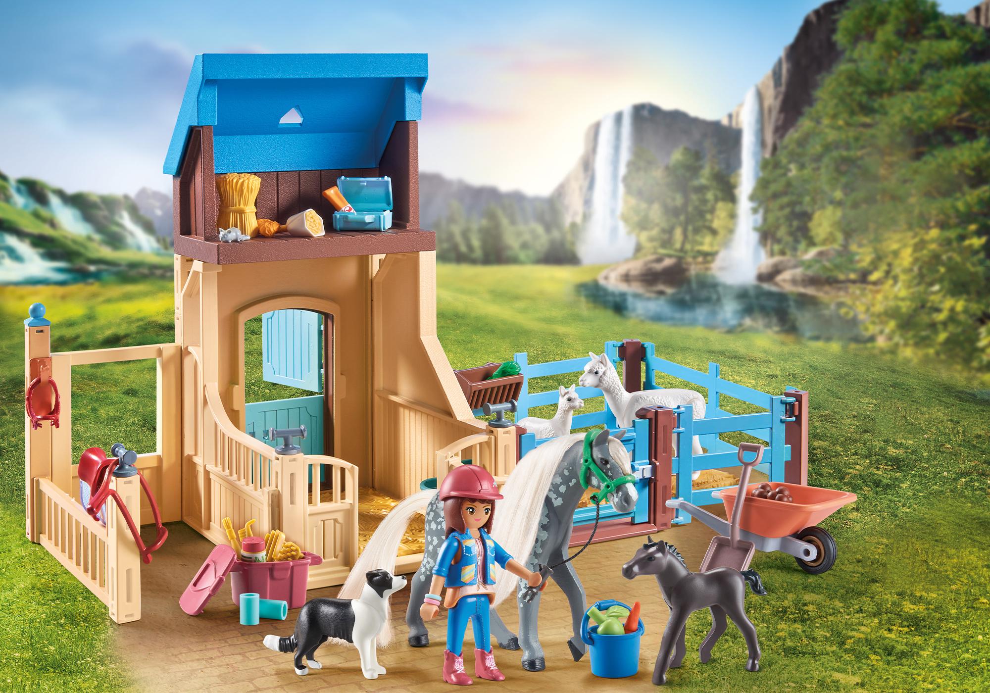 Horse Stall with Amelia and Whisper