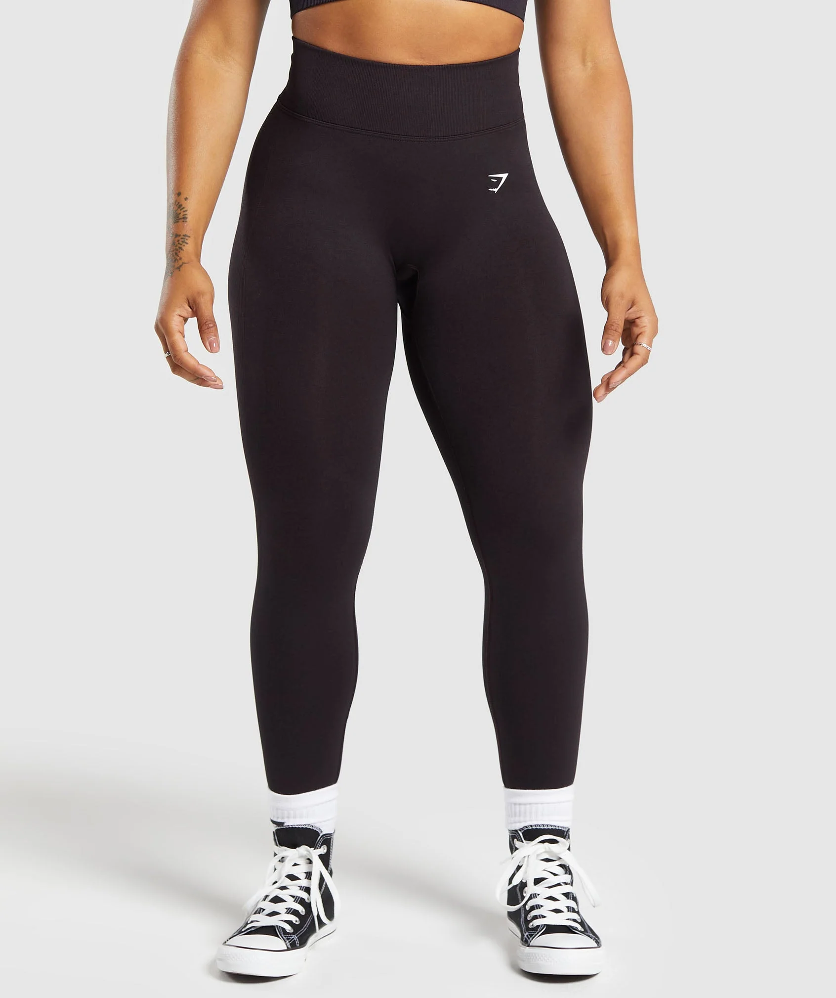 Gymshark Lift Seamless Leggings - Depth Purple/Black Marl