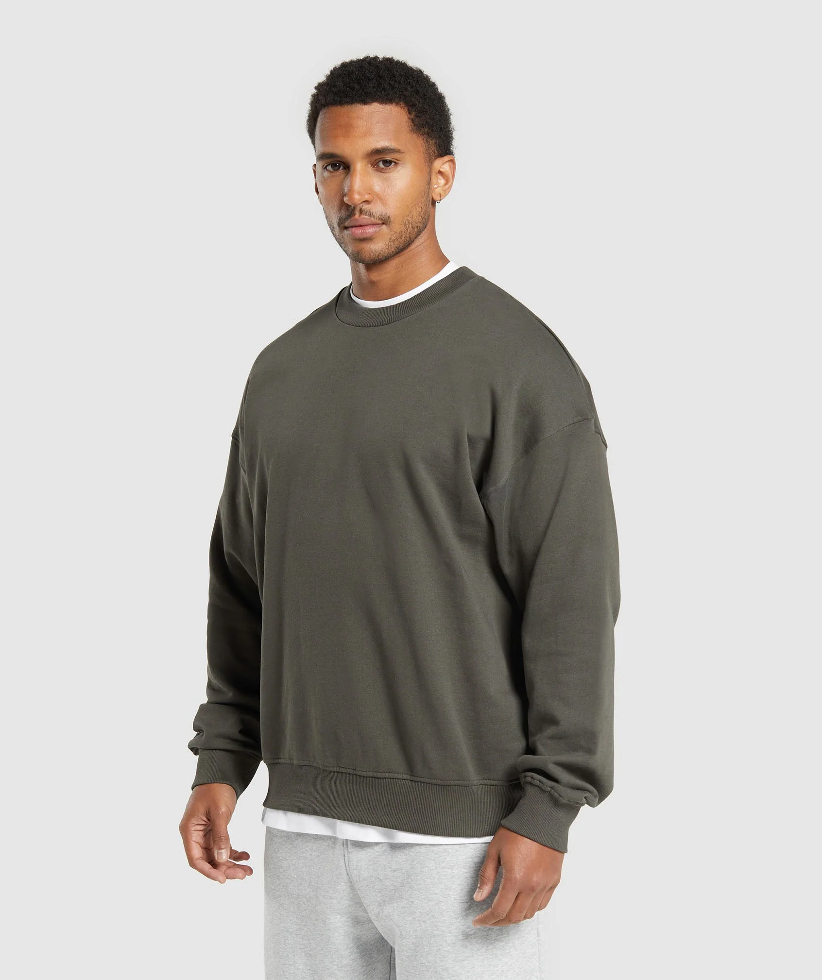 Gymshark Rest Day Essentials Crew - Strength Green