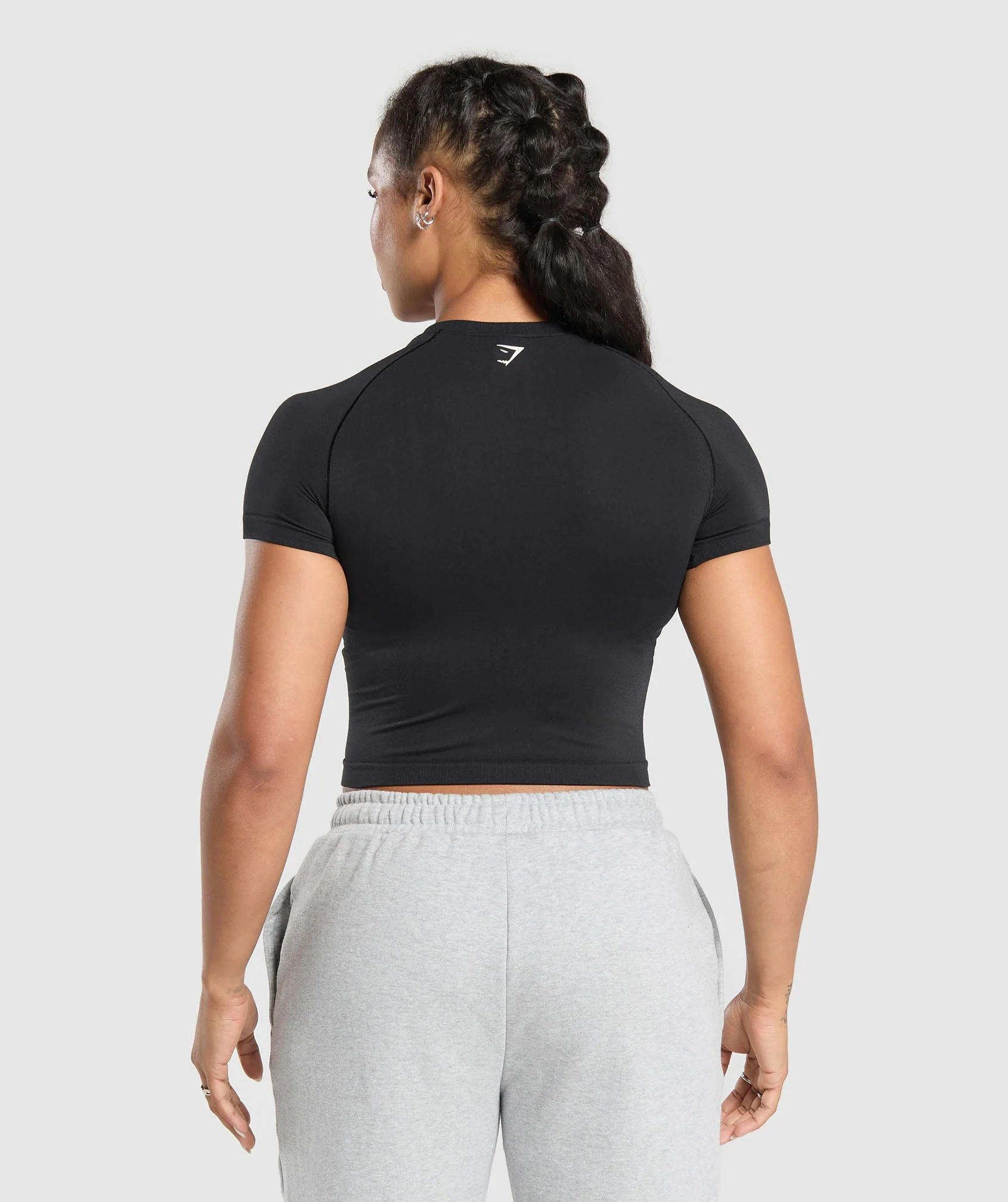 Gymshark Off Duty Seamless Baby Tee - Black