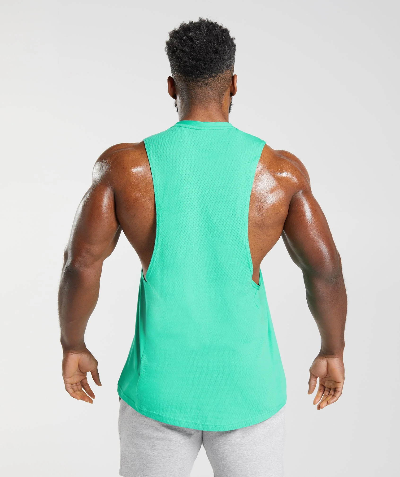 Gymshark React Drop Arm Tank - Tropic Green