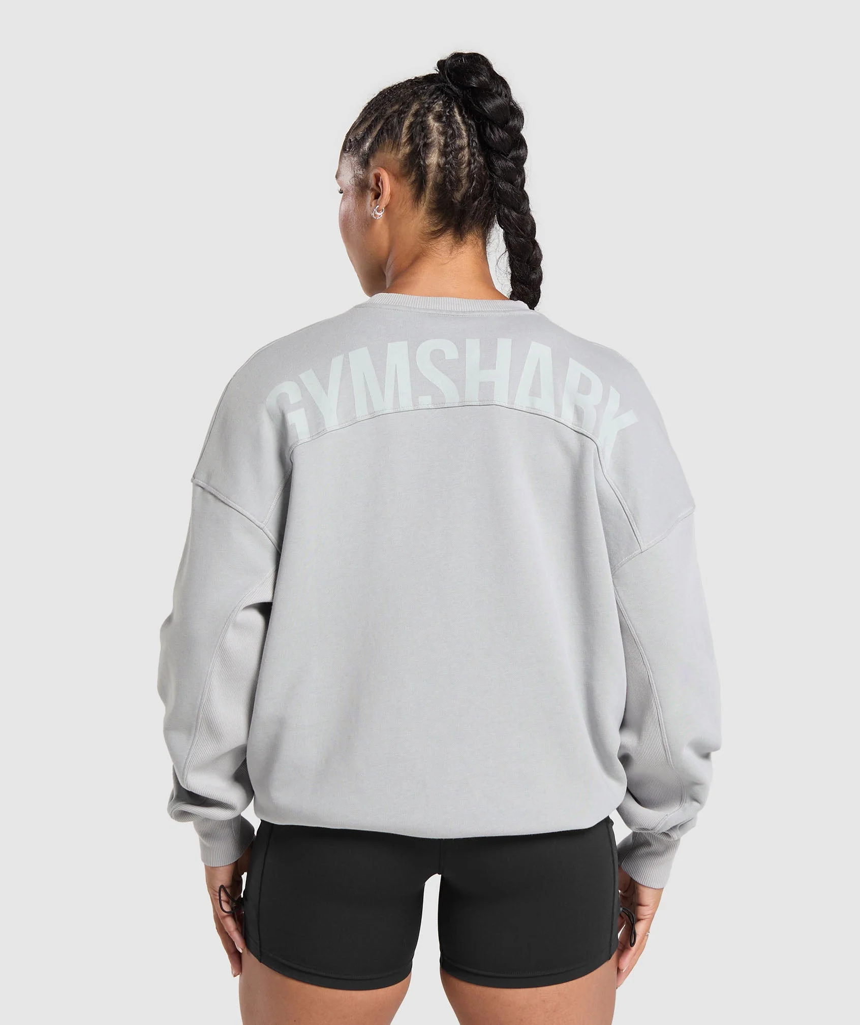 Power Washed Sweatshirt - Silver Grey