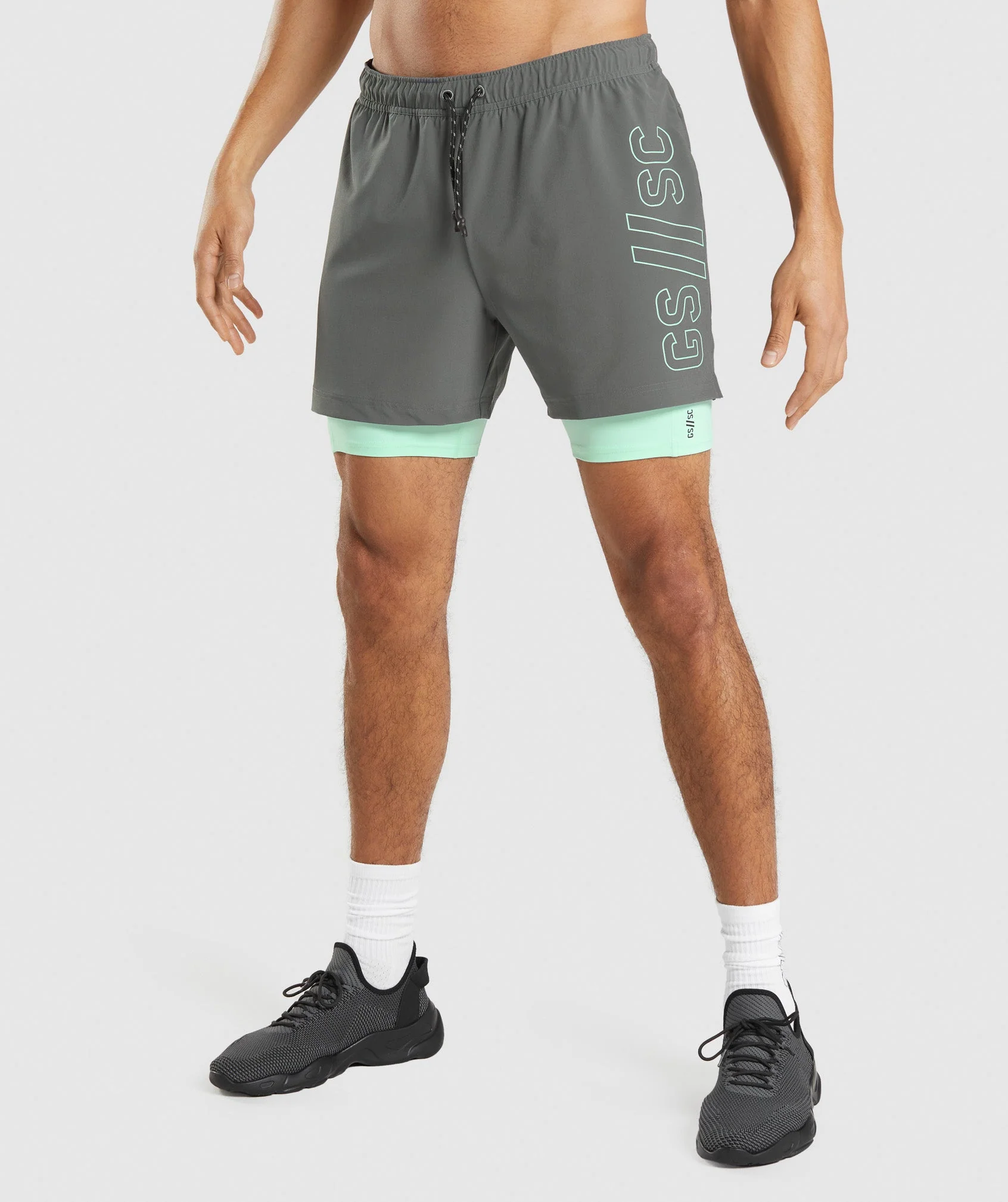 Gymshark//Steve Cook Ranger Shorts - Charcoal Grey