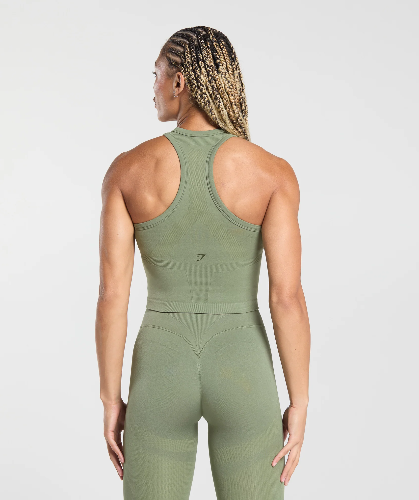 Gymshark Active Seamless Tank - Force Green