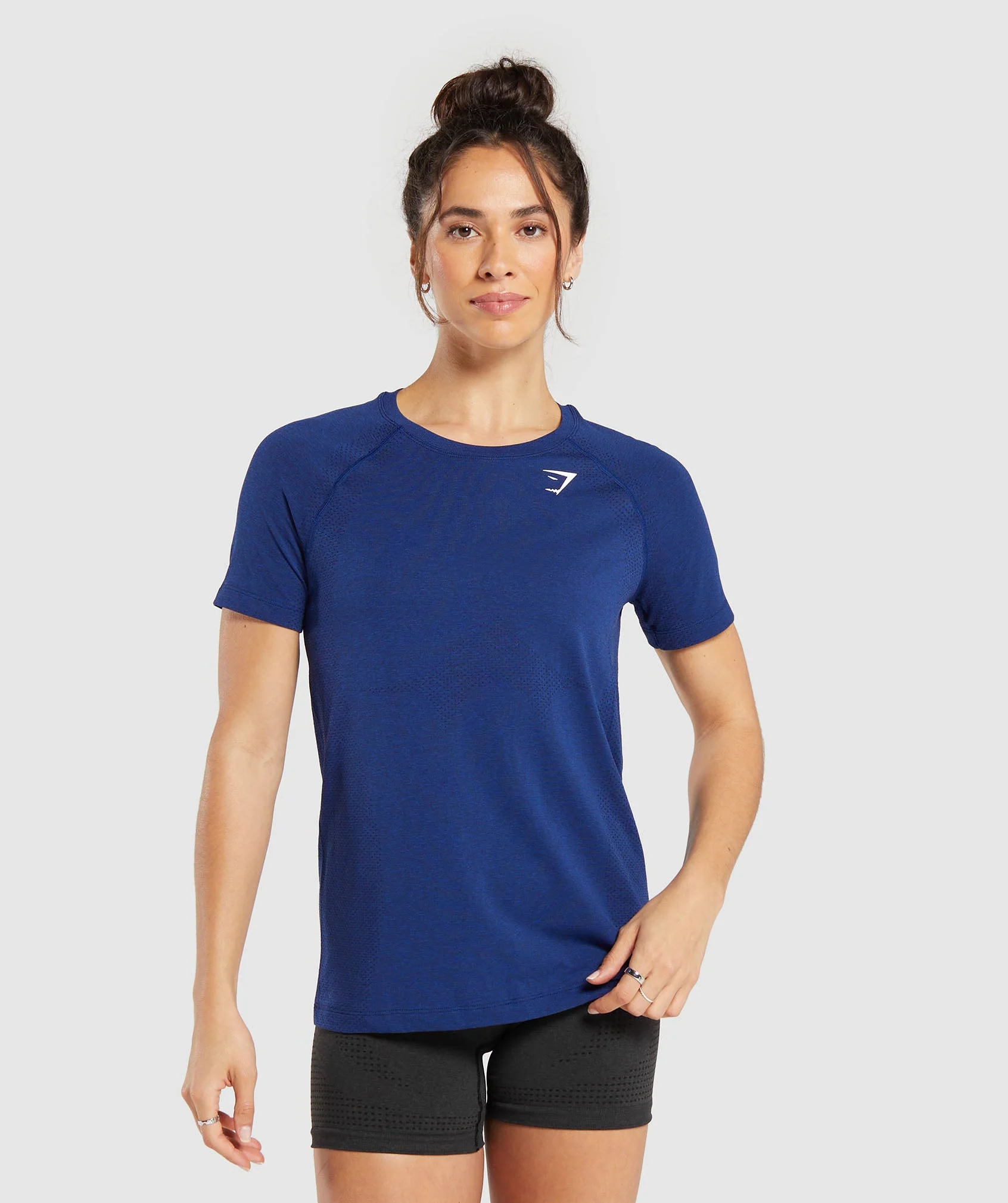 Gymshark Vital Seamless 2.0 Light T-Shirt - Stellar Blue Marl
