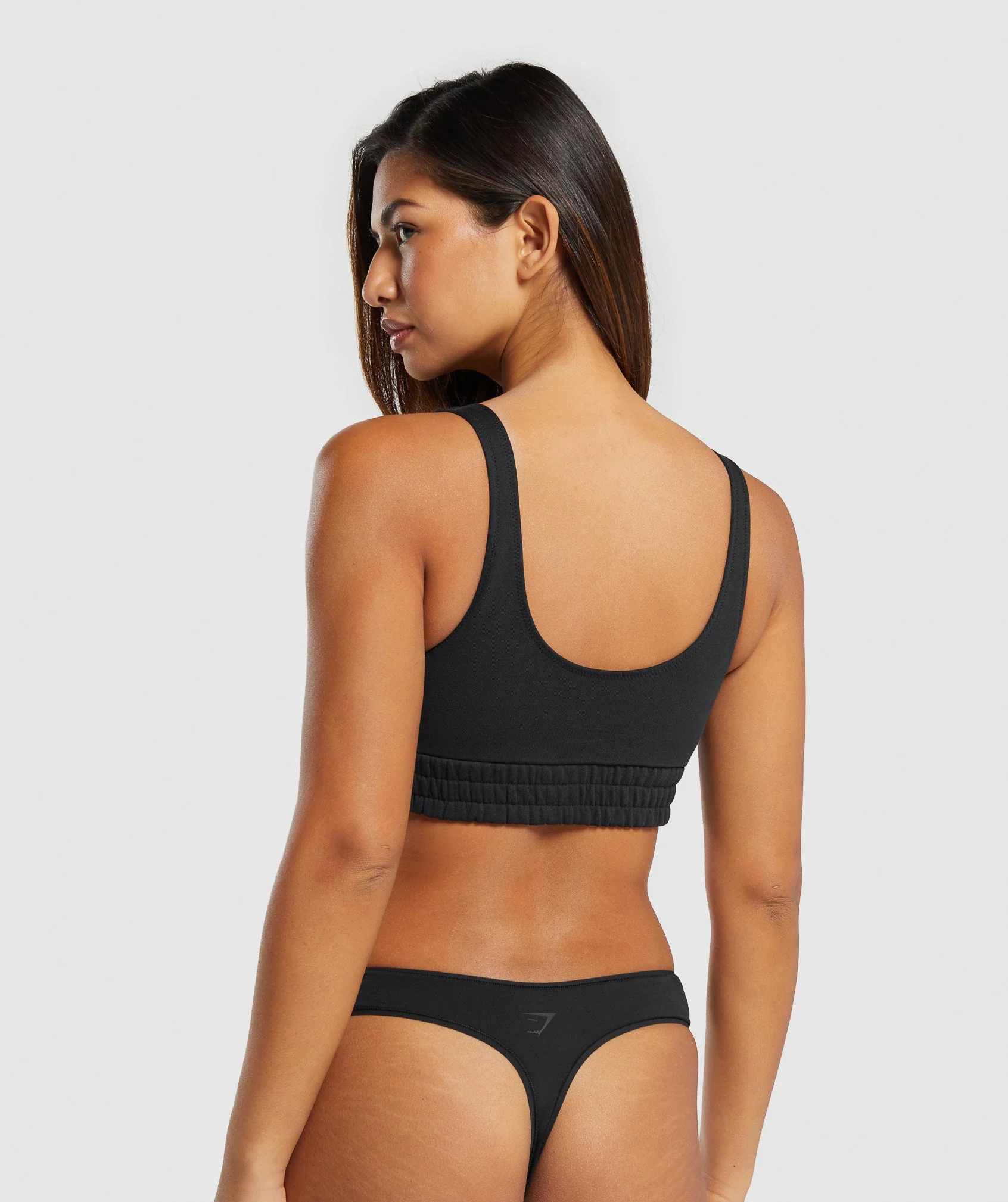 Gymshark Sweatshirt Bralette - Black
