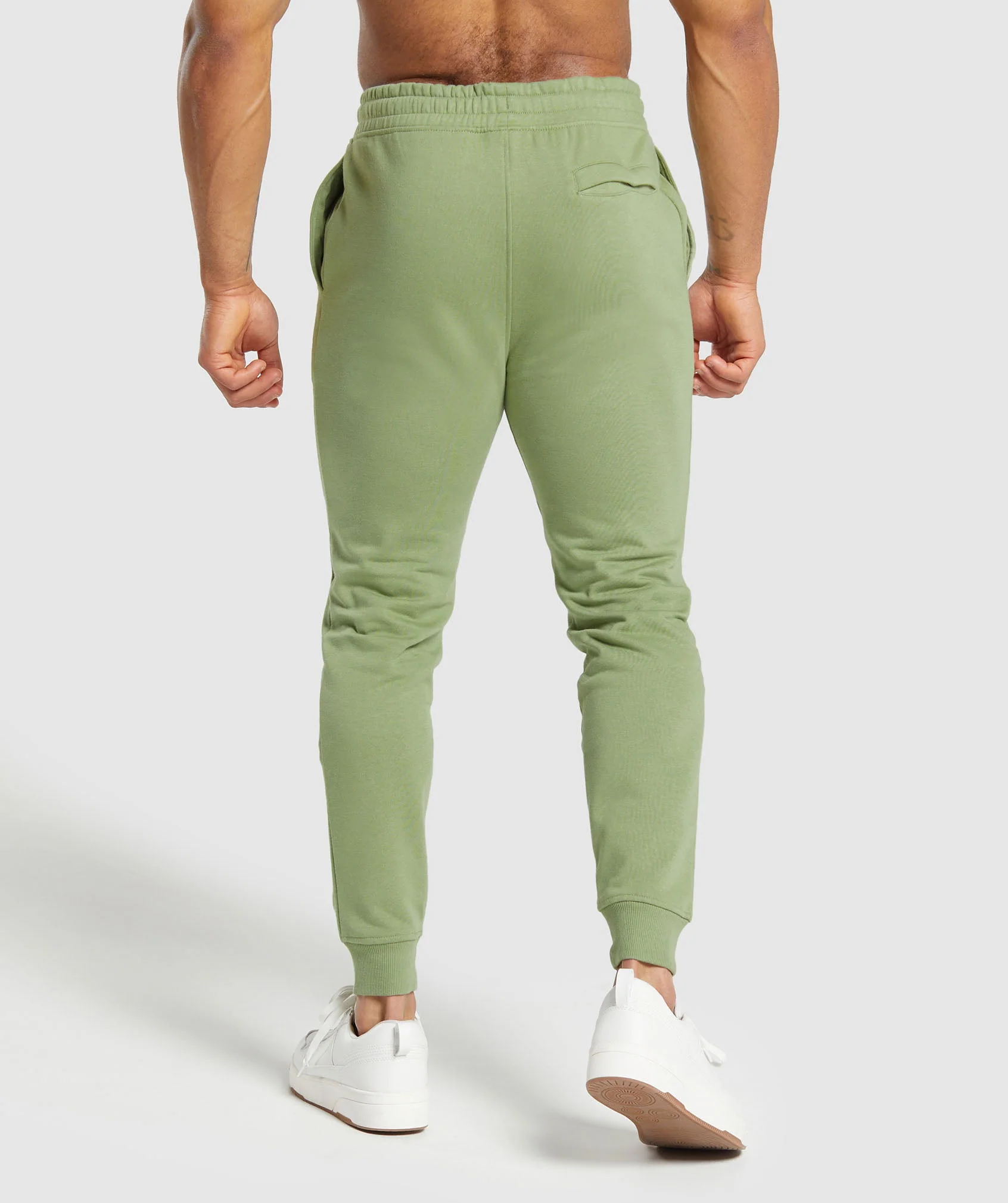 Gymshark Crest Joggers - Natural Sage Green