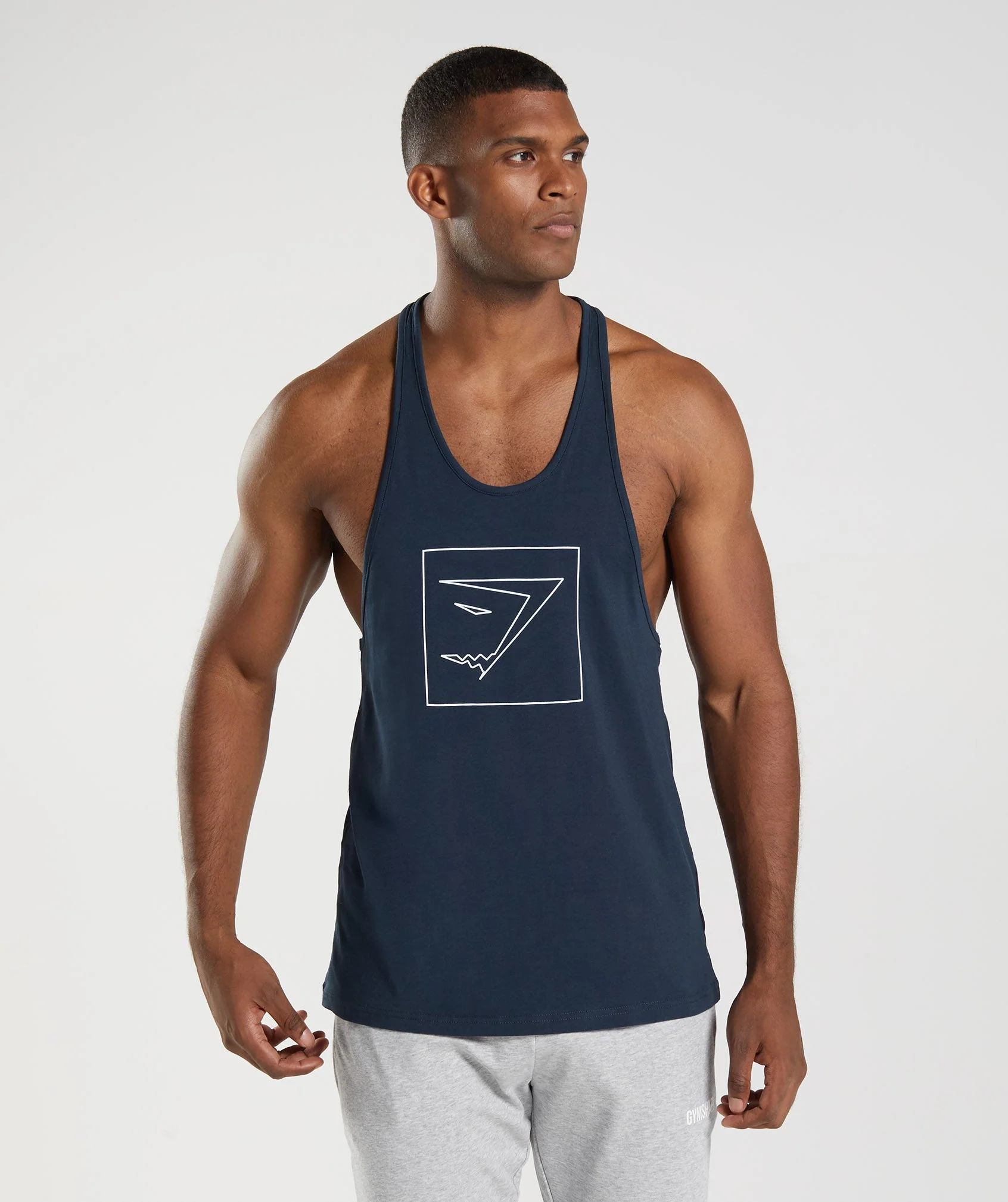 Gymshark Outline Stringer - Navy
