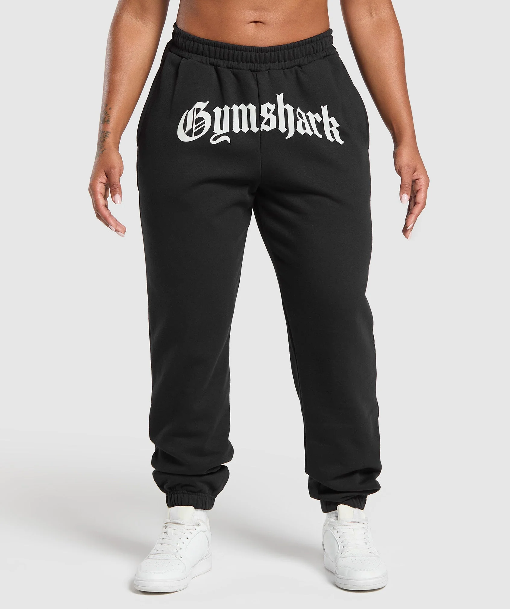 Gymshark Strength Department Graphic Joggers - Black