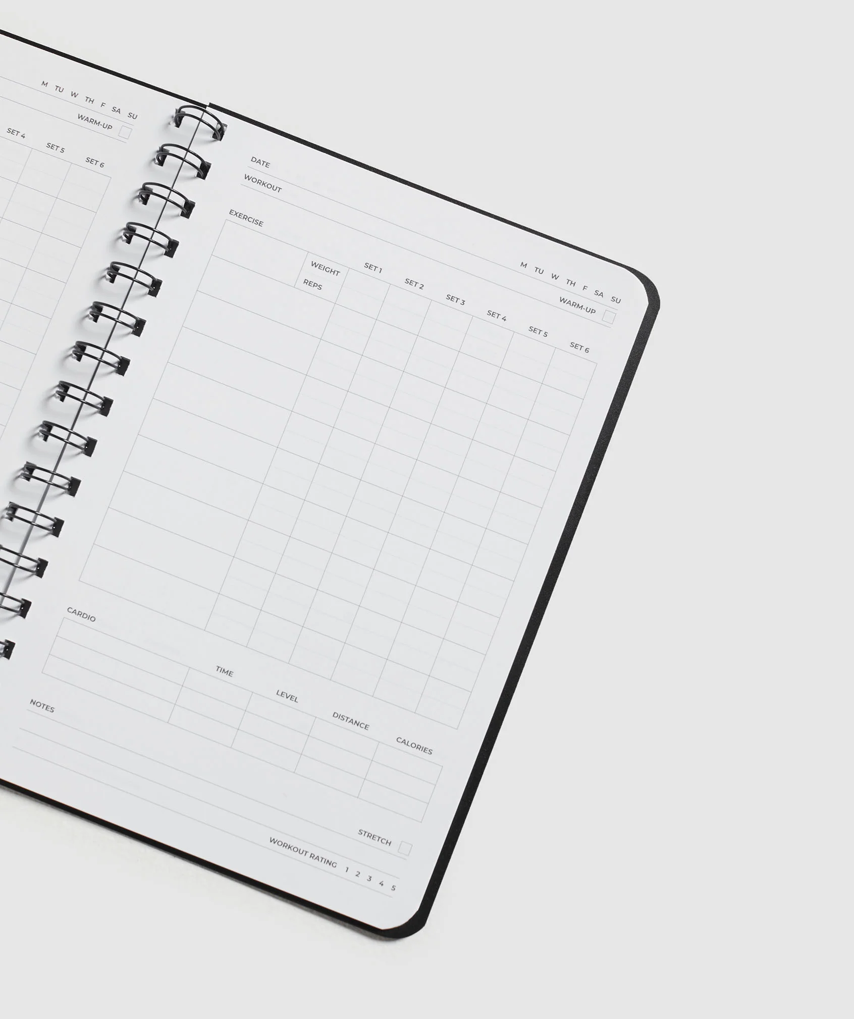 Gymshark Workout Logbook - Black/White