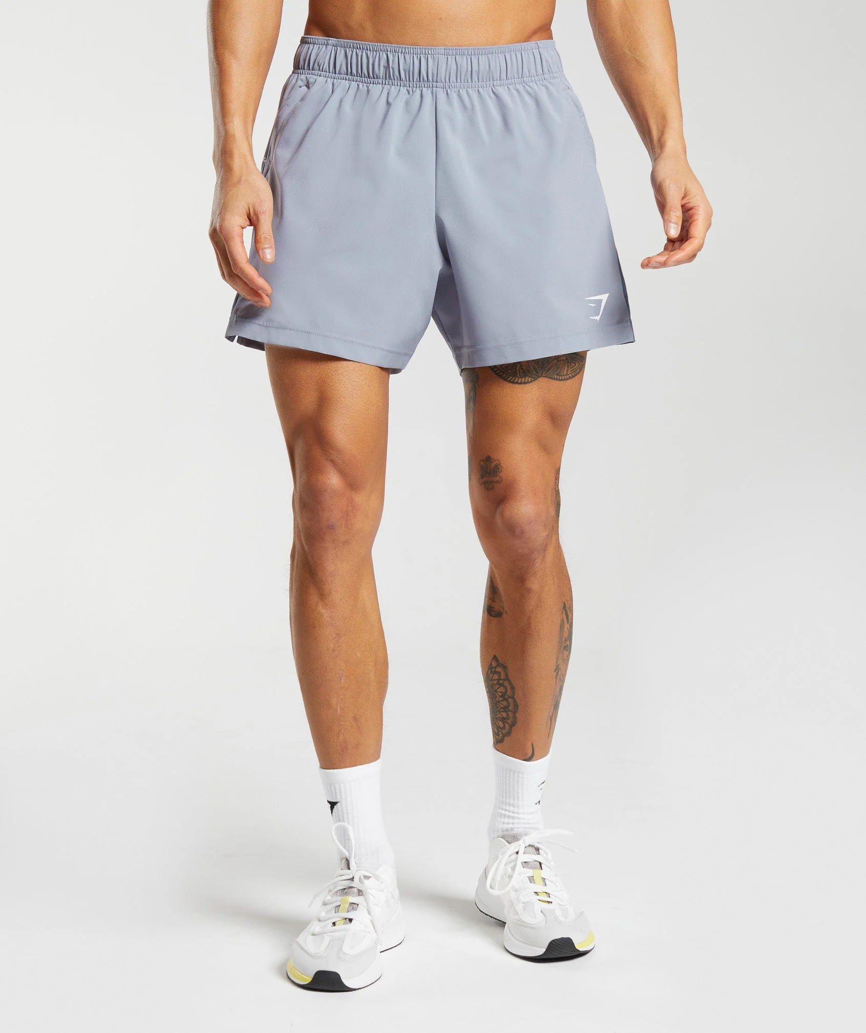 Gymshark Sport 5 Shorts - Drift Grey/Evening Blue