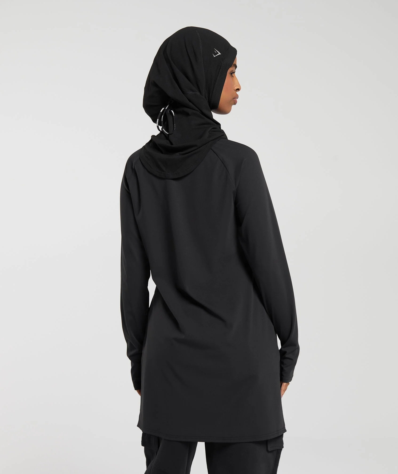 Gymshark Long Line Long Sleeve Top - Black