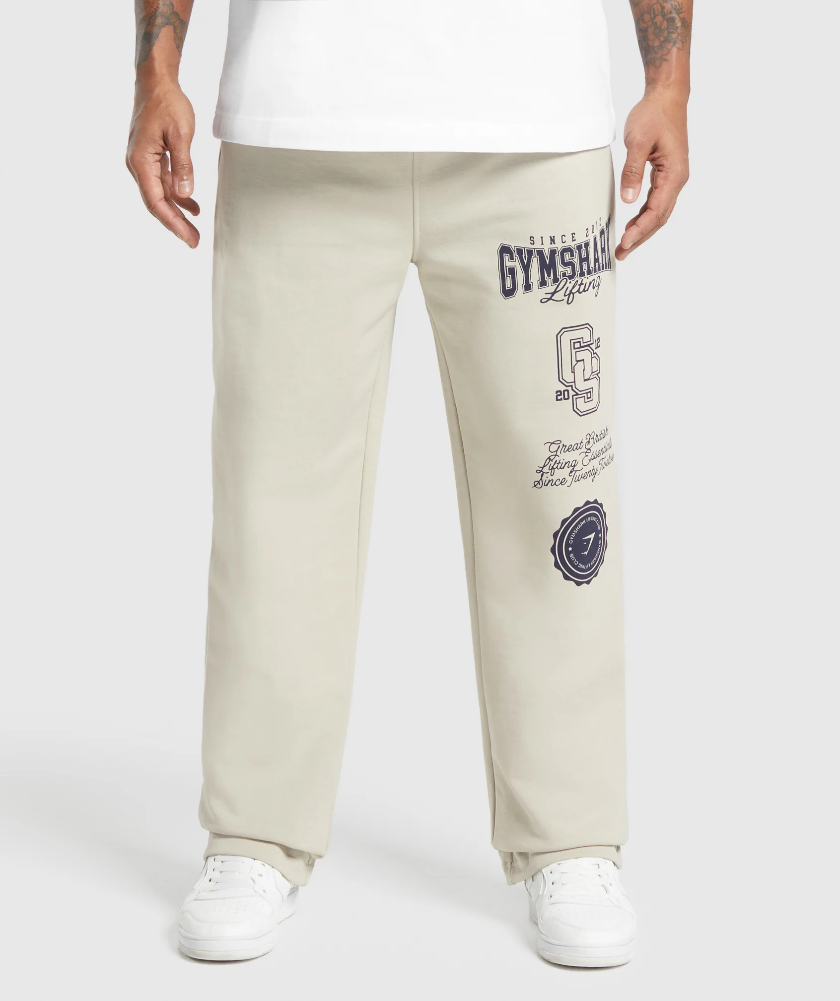 Gymshark Lifting Essentials Straight Leg Pant - Pebble Grey