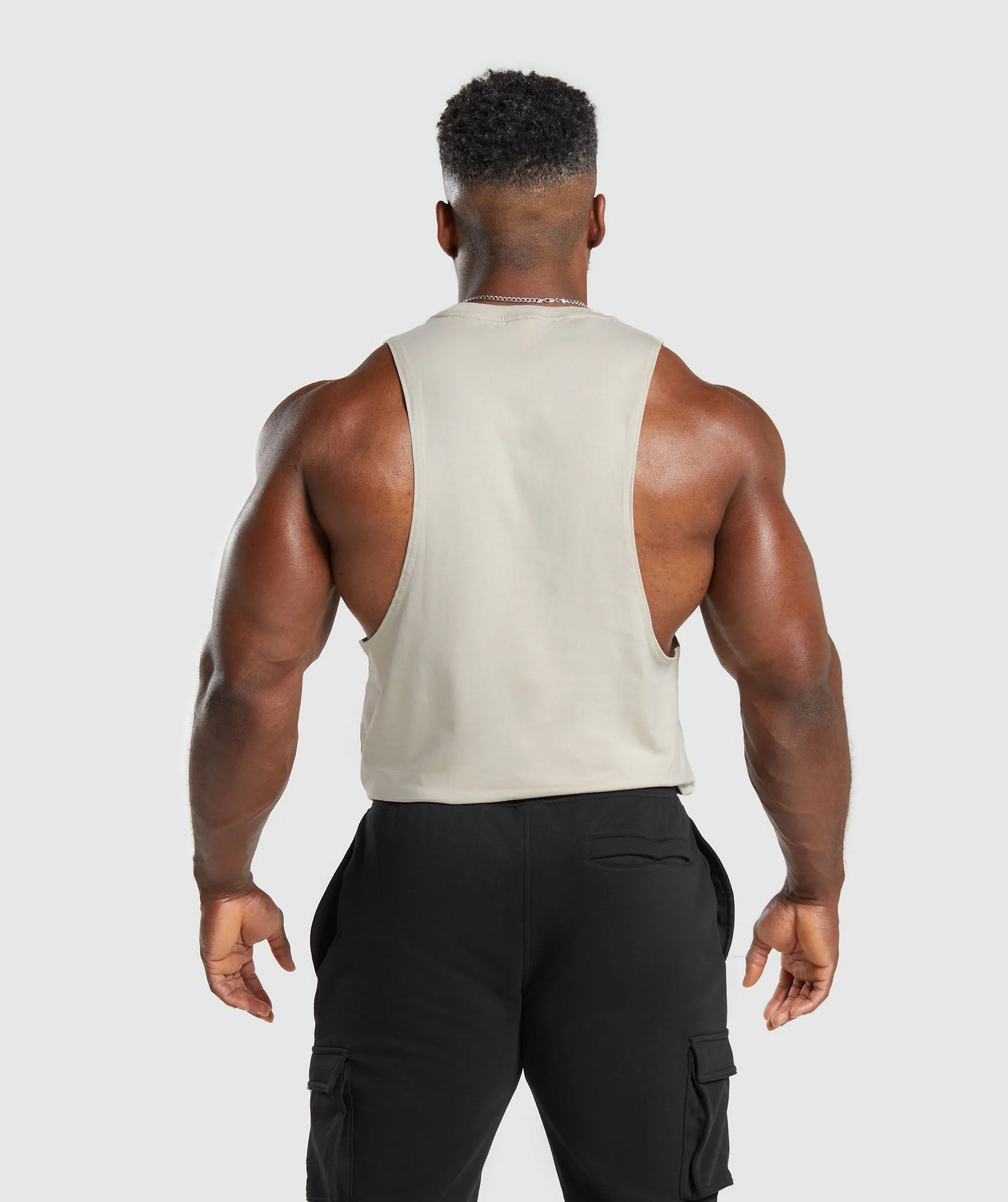 Gymshark Legacy Drop Arm Tank - Pebble Grey