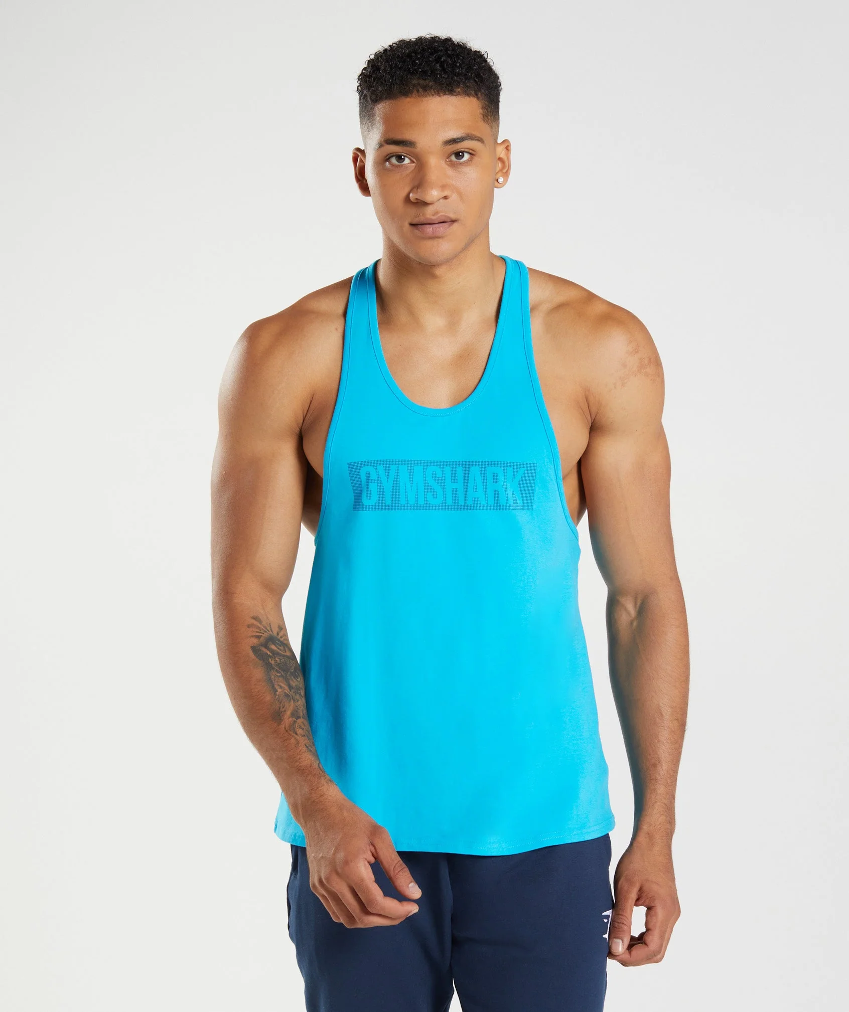 Gymshark Block Stringer - Shark Blue