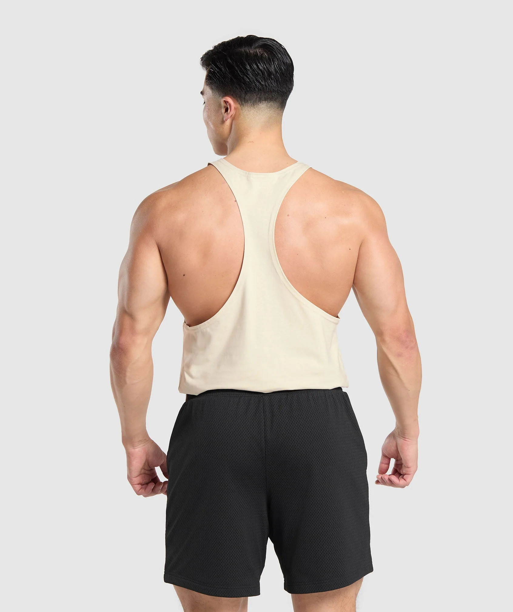 Gymshark Dumbbells Stringer - Ecru White