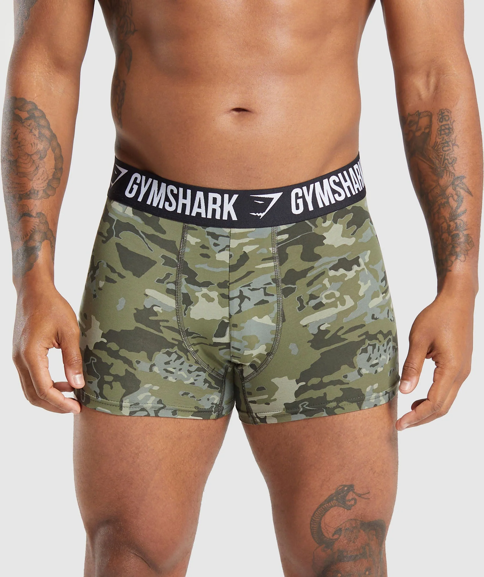 Gymshark Boxer Brief - Chalk Green