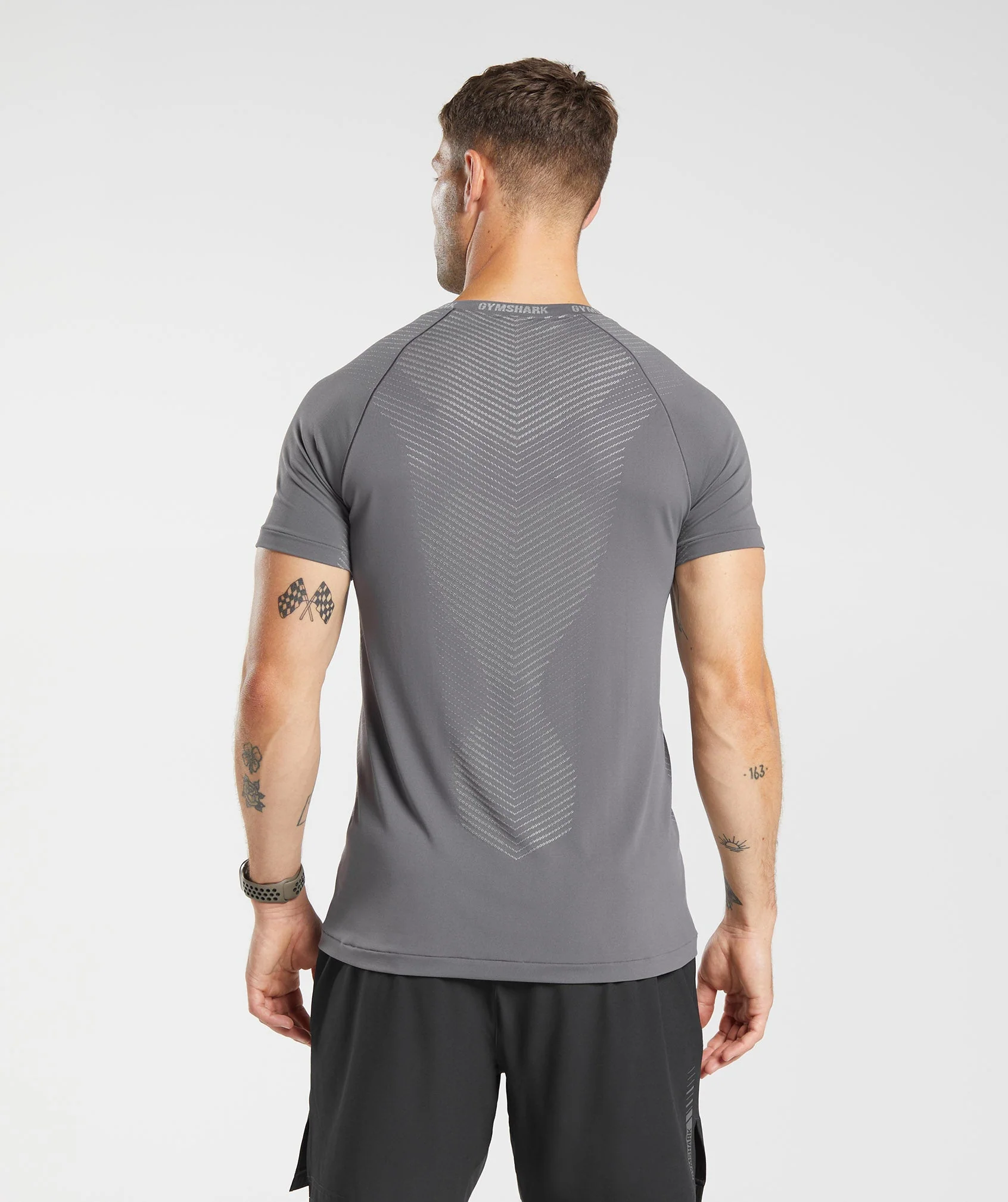 Gymshark Apex Seamless T-Shirt - Dark Grey/Smokey Grey