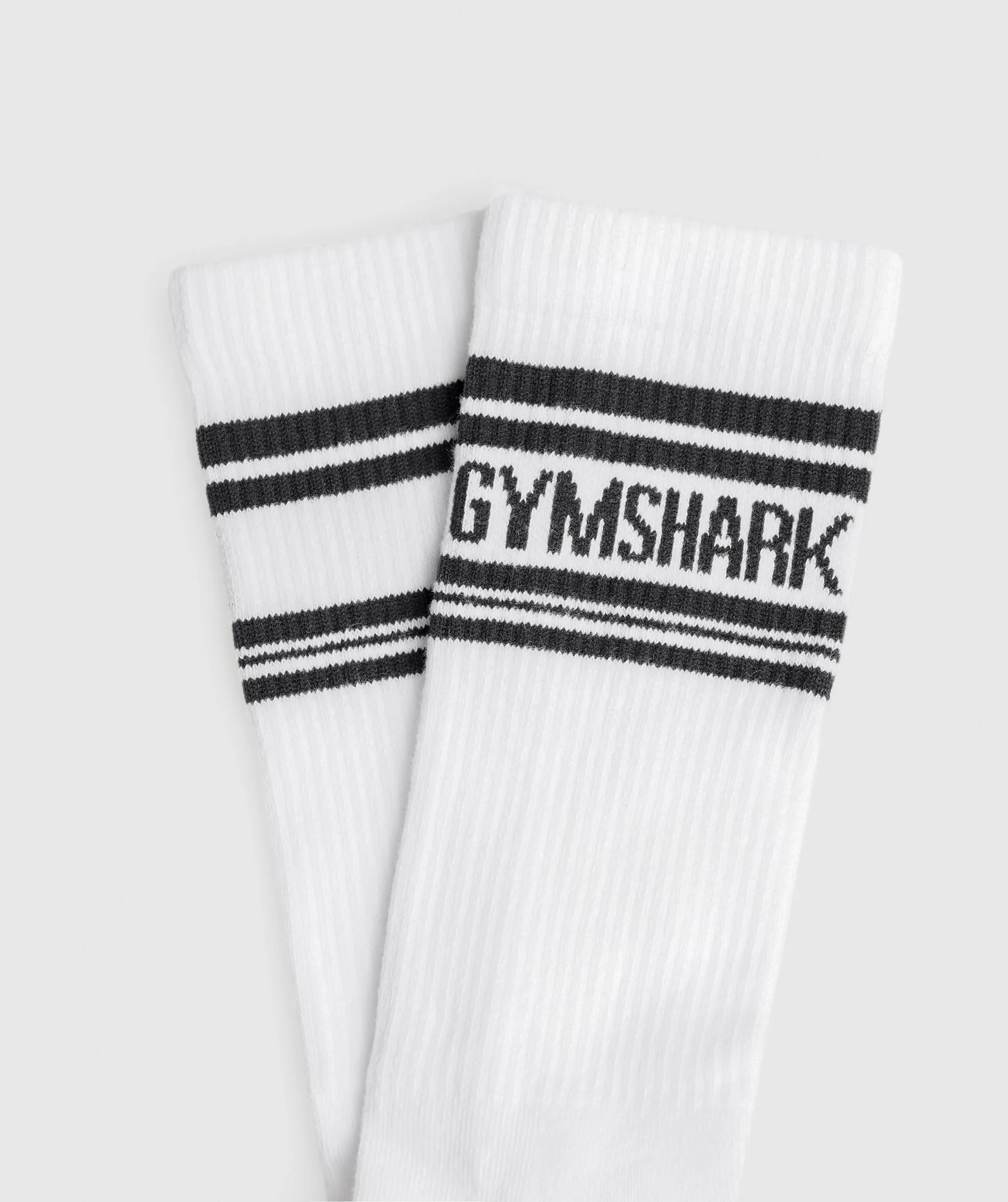 Gymshark Stripe Crew Single - White/Black