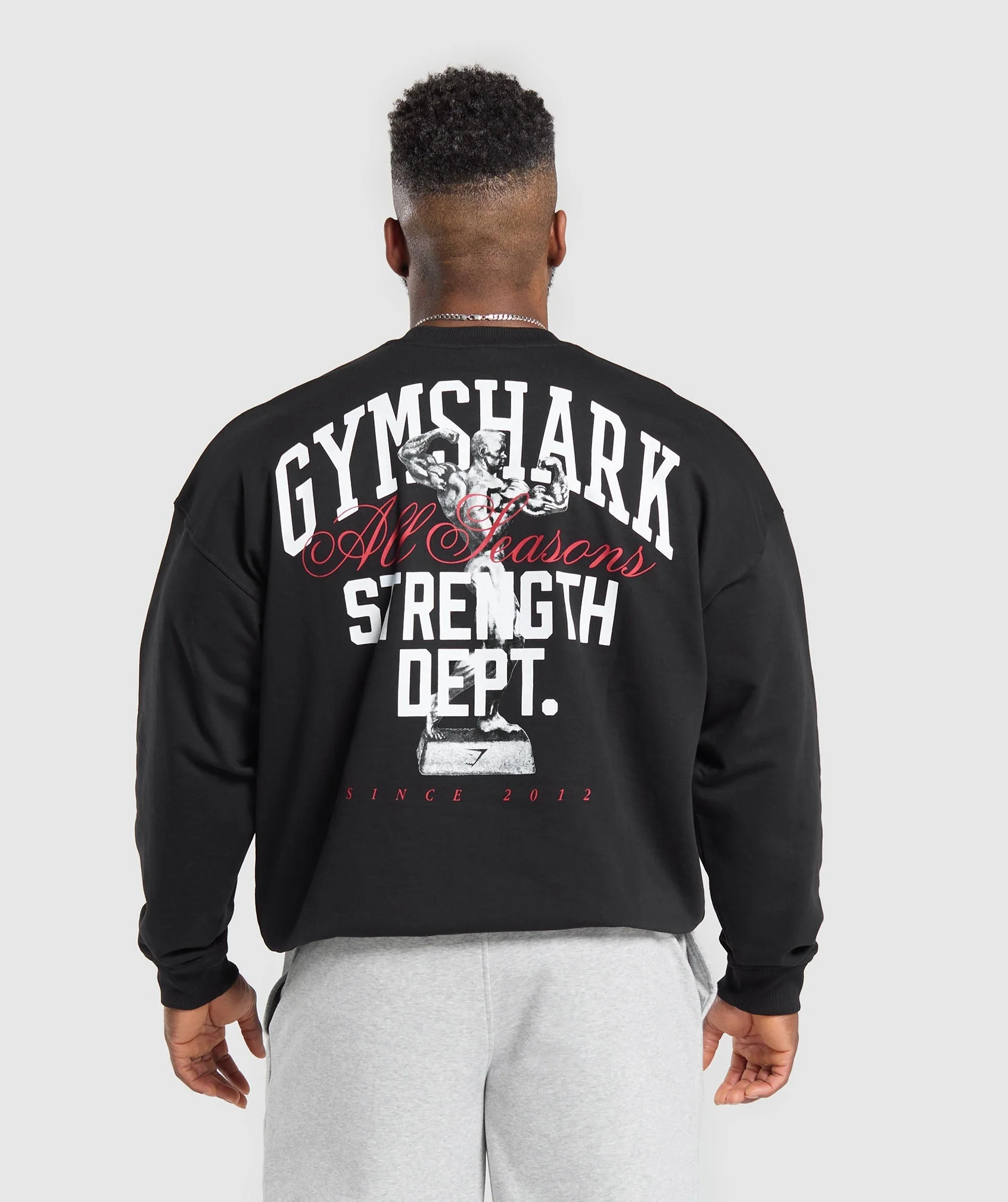 Gymshark Trophy Graphic Crew - Black