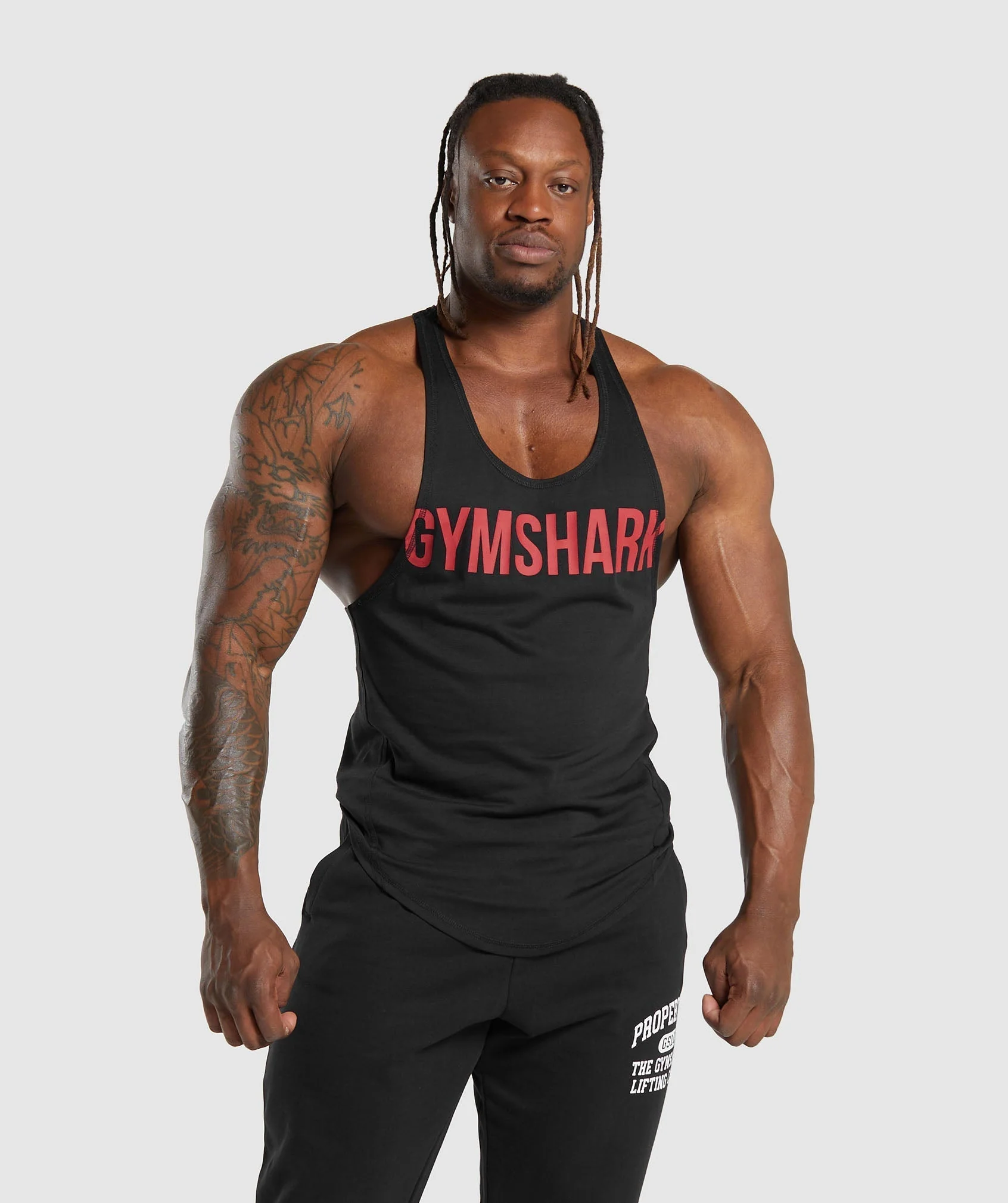 Gymshark Impact Stringer - Black/Vivid Red