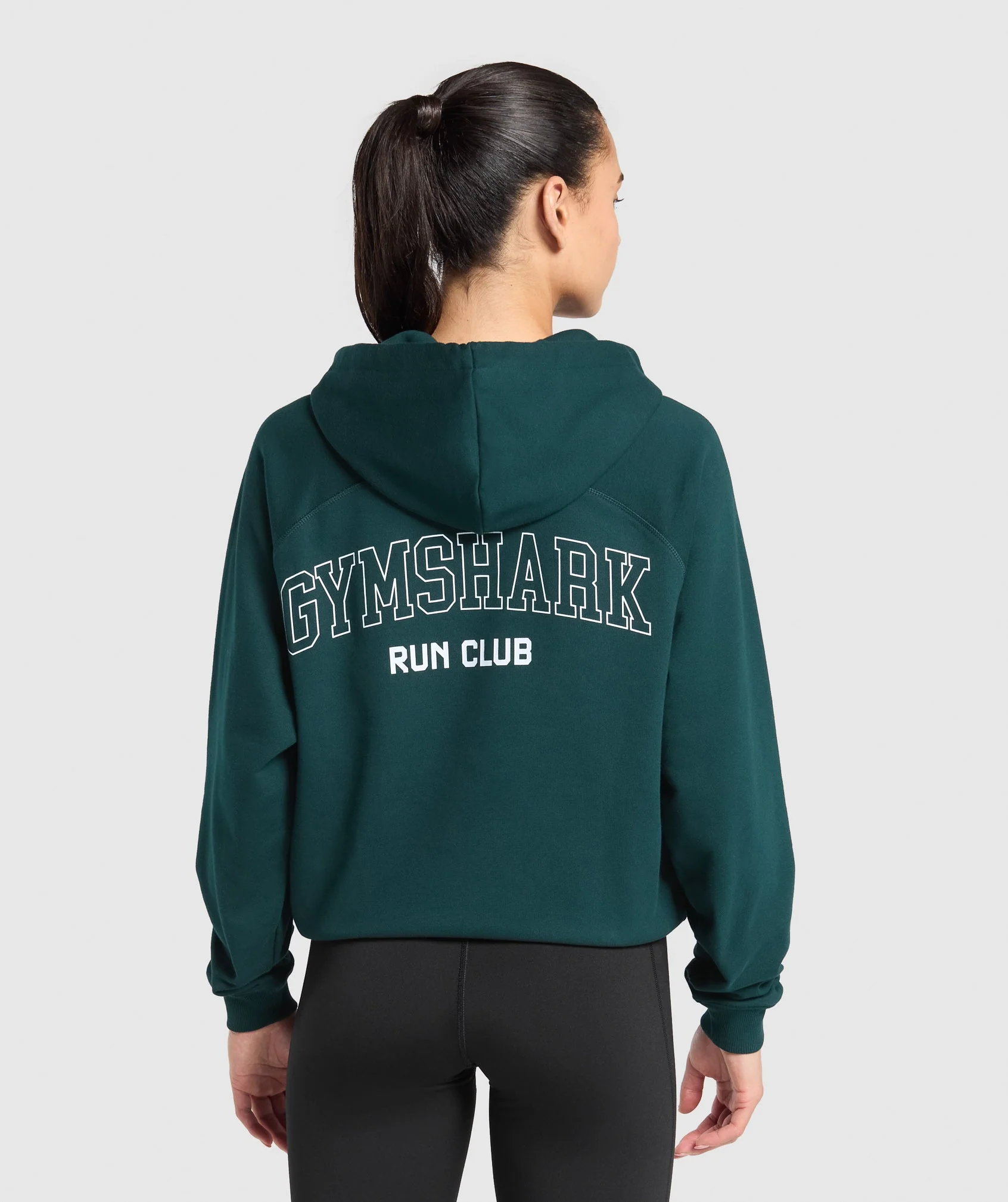 Gymshark Running Graphic Hoodie - Strong Teal