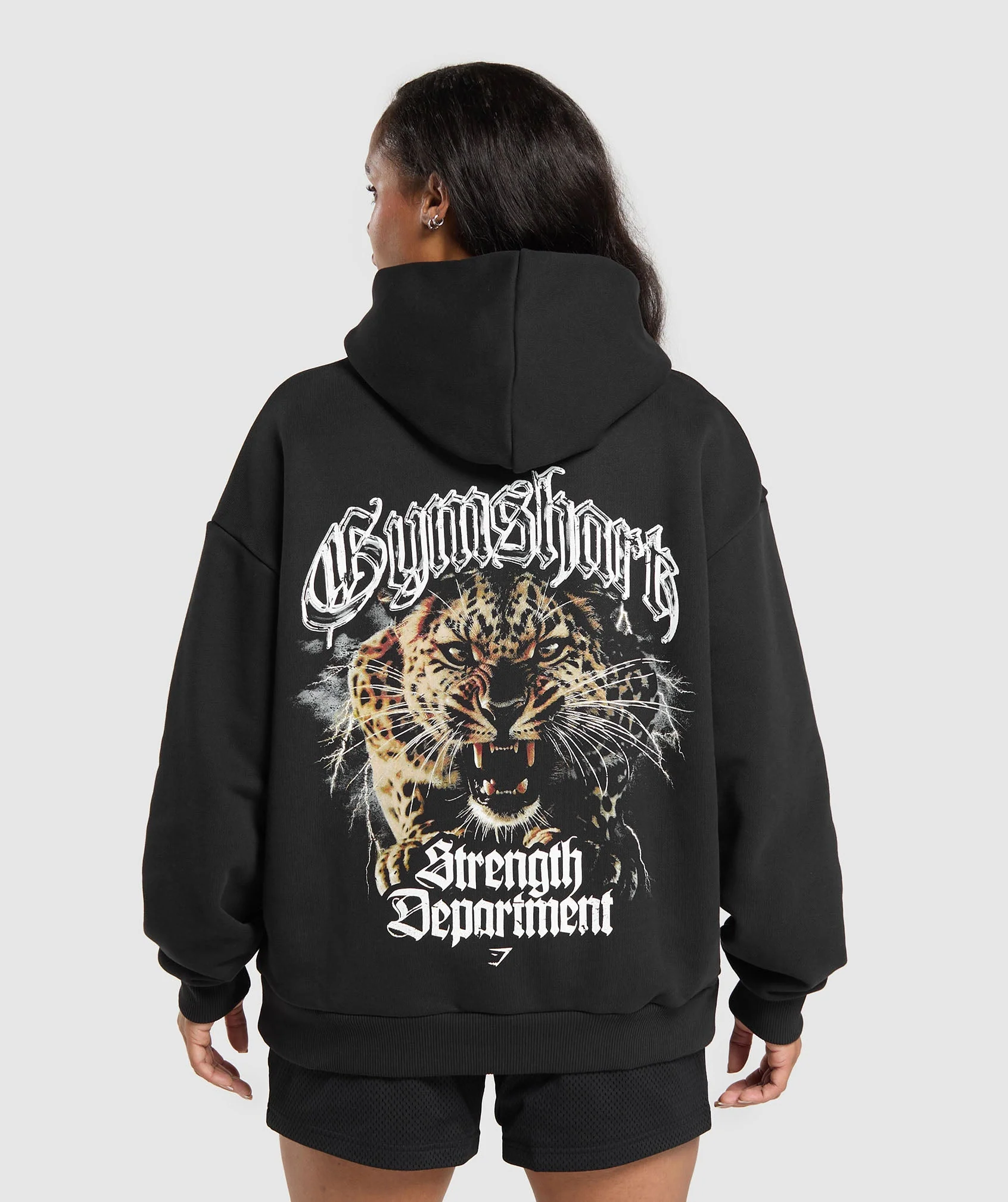 Gymshark Strength Department Animal Hoodie - Black