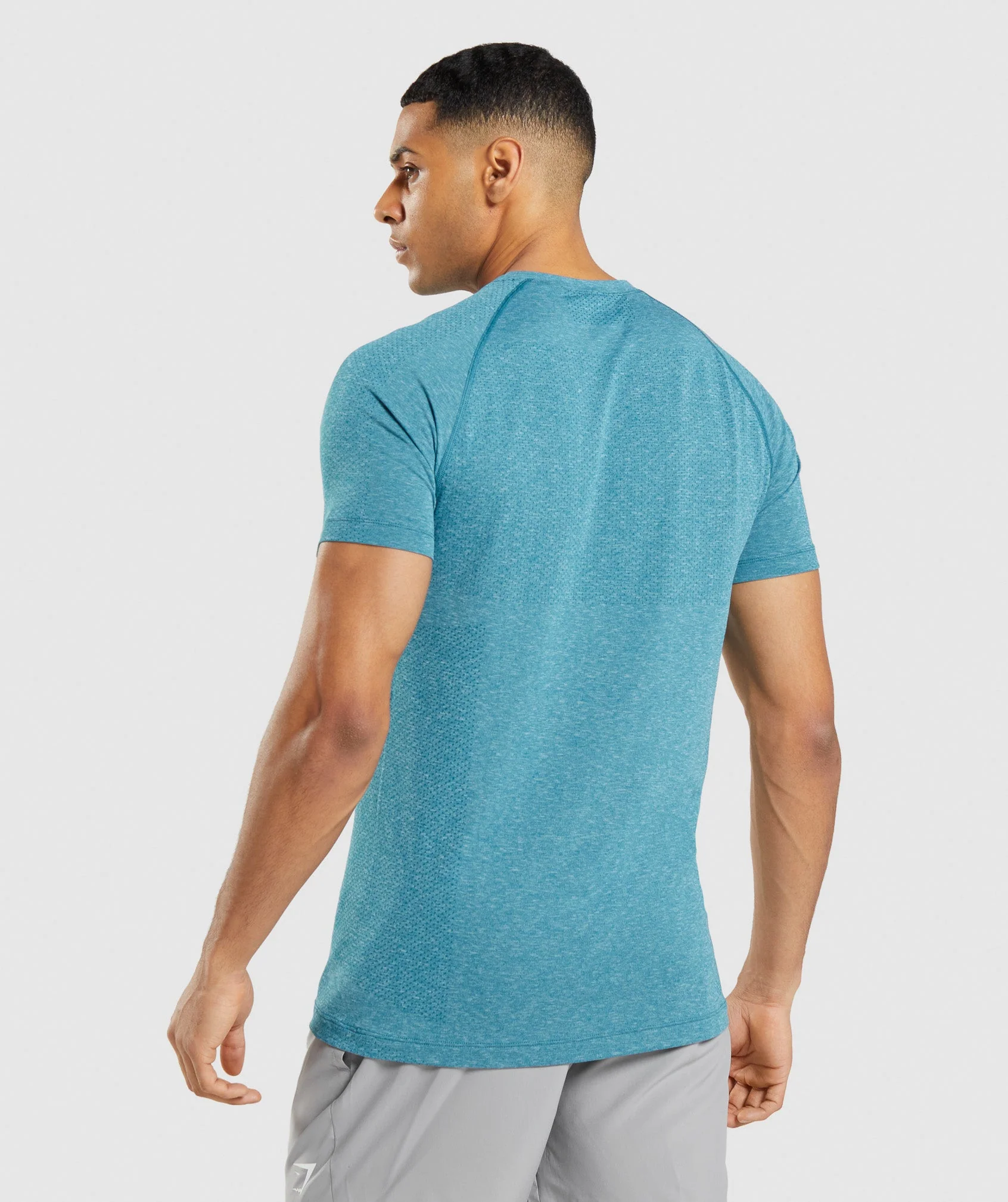 Gymshark Vital Light Seamless T-Shirt - Tahoe Teal Marl