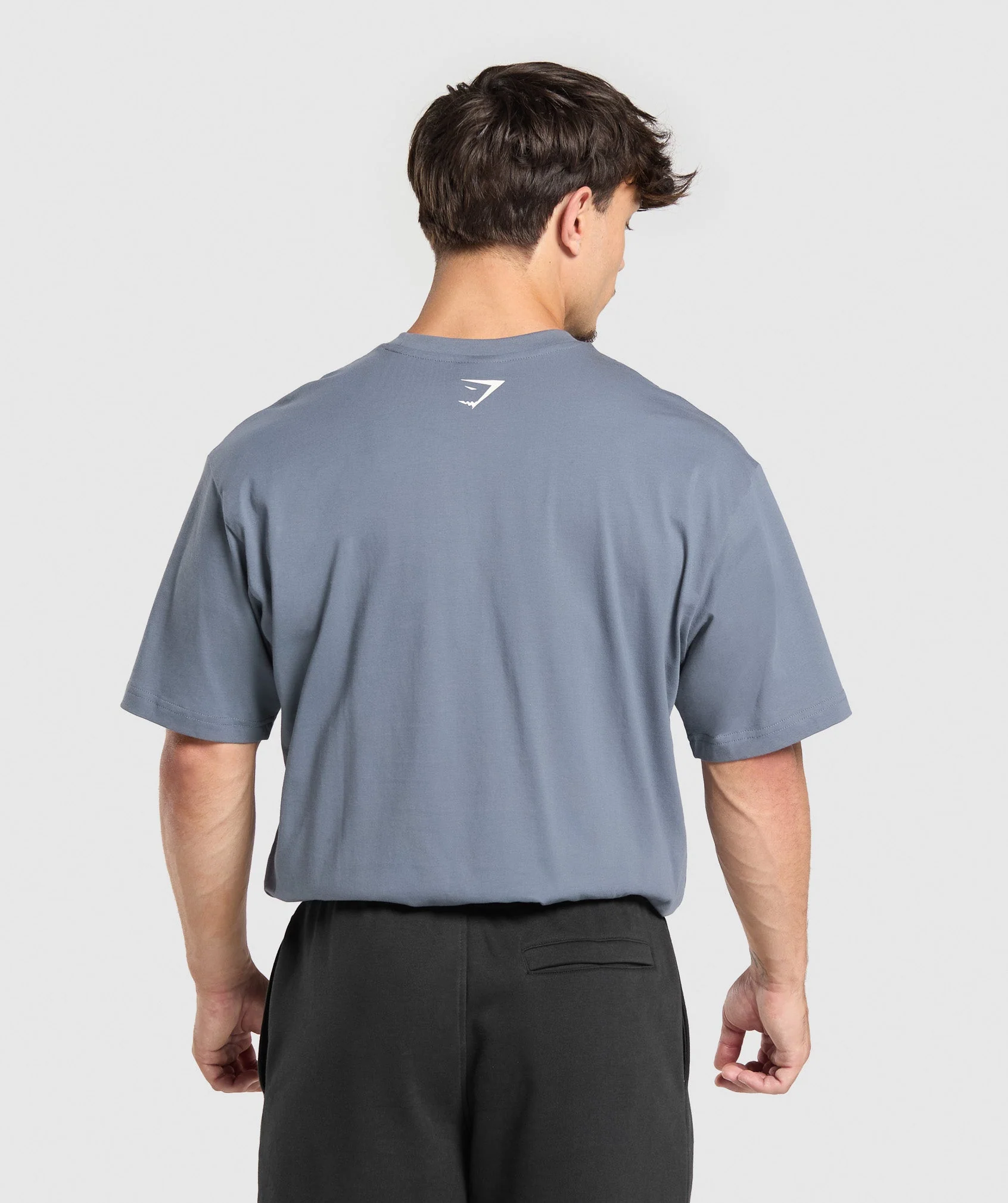 Gymshark 2012 Lifting Oversized T-Shirt - Iron Blue