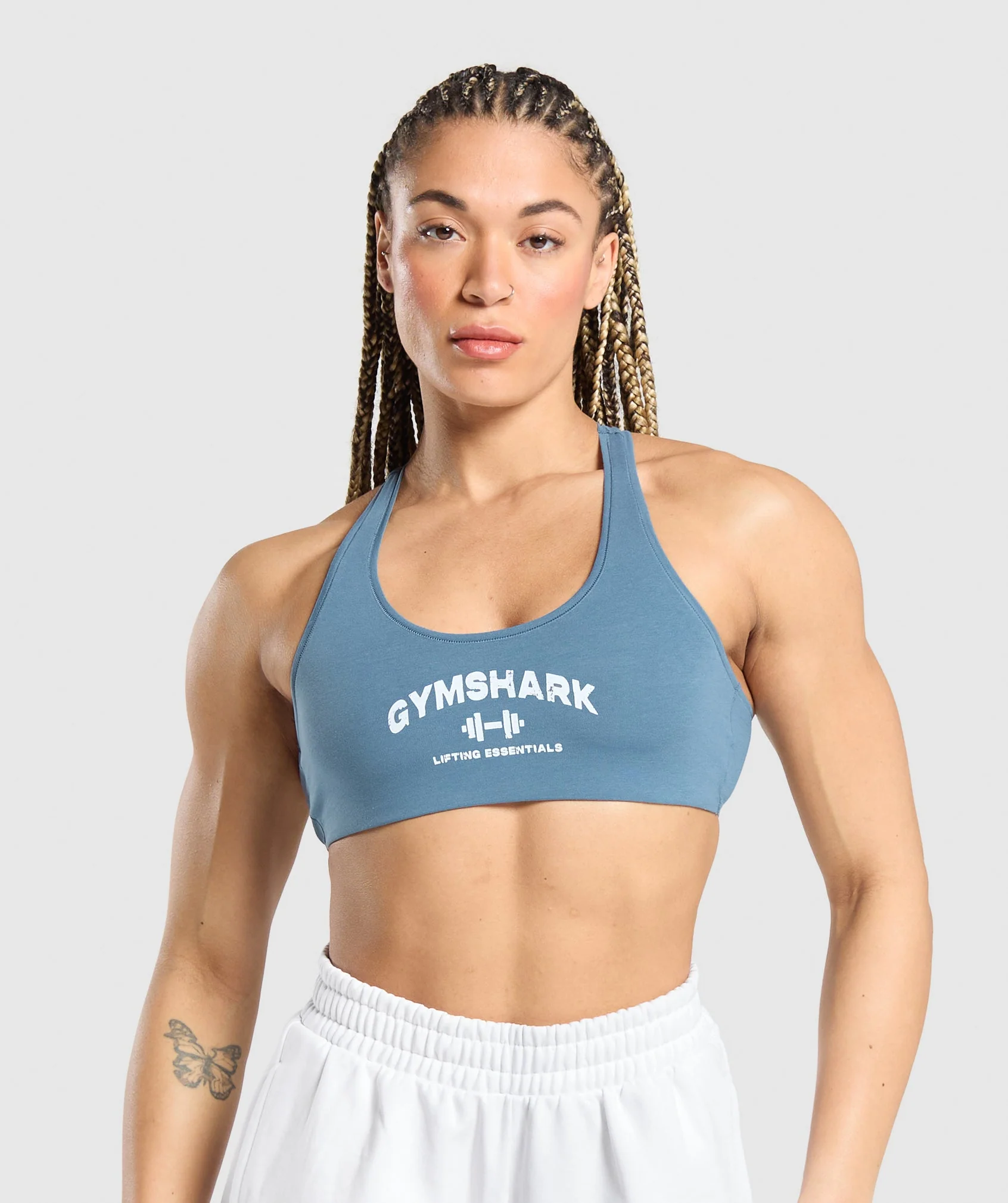 Gymshark Team GS Bralette - Faded Blue