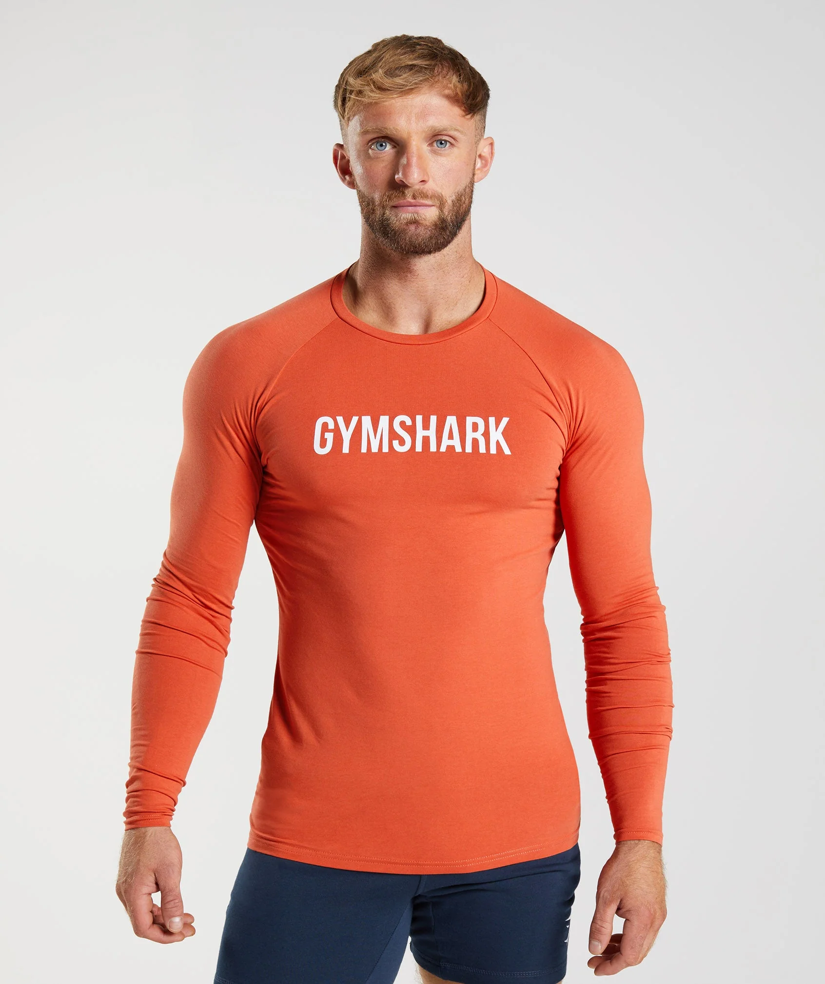 Gymshark Apollo Long Sleeve T-Shirt - Storm Red