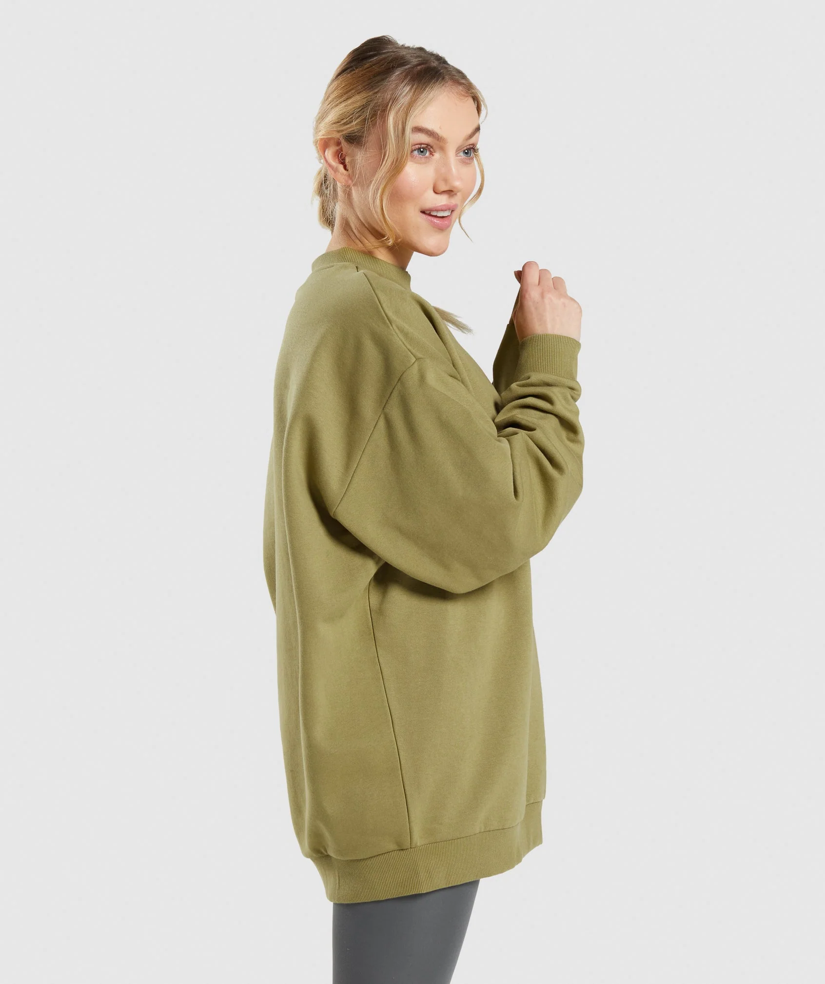 Gymshark Training Oversized Sweatshirt - Griffin Green