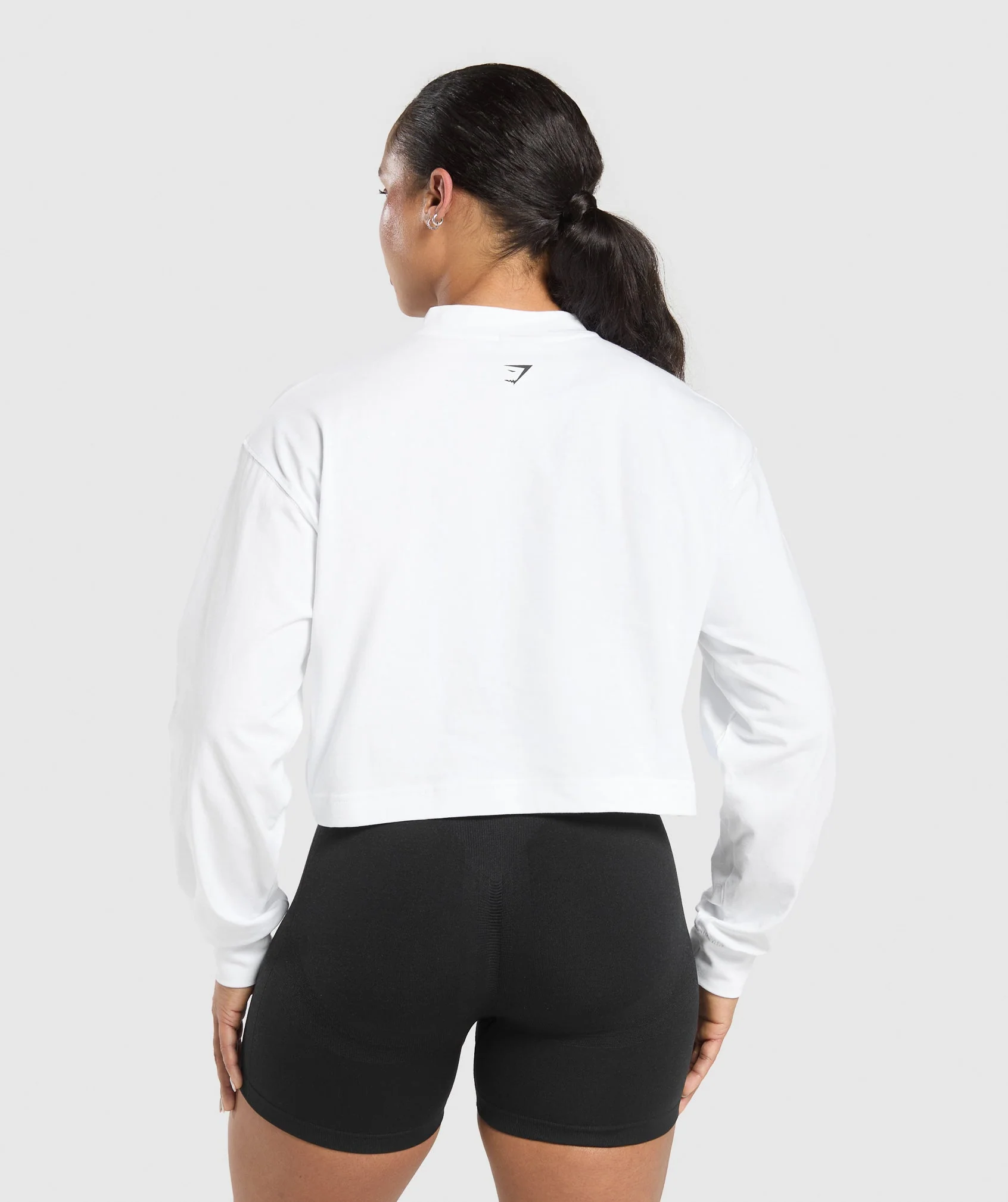Gymshark Two Strong Women Midi Long Sleeve Top - White