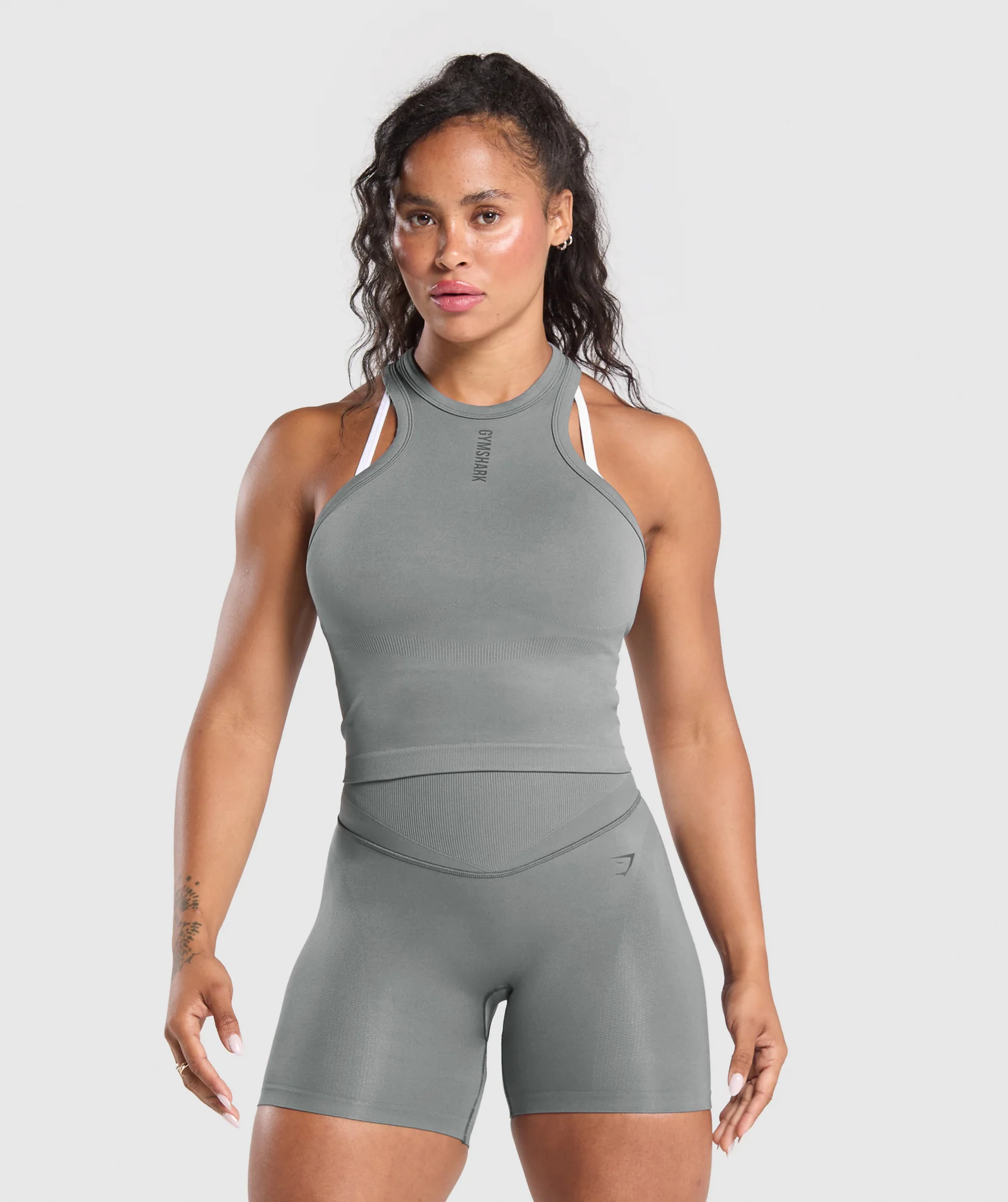 Gymshark Activate Seamless Tank - Brushed Grey