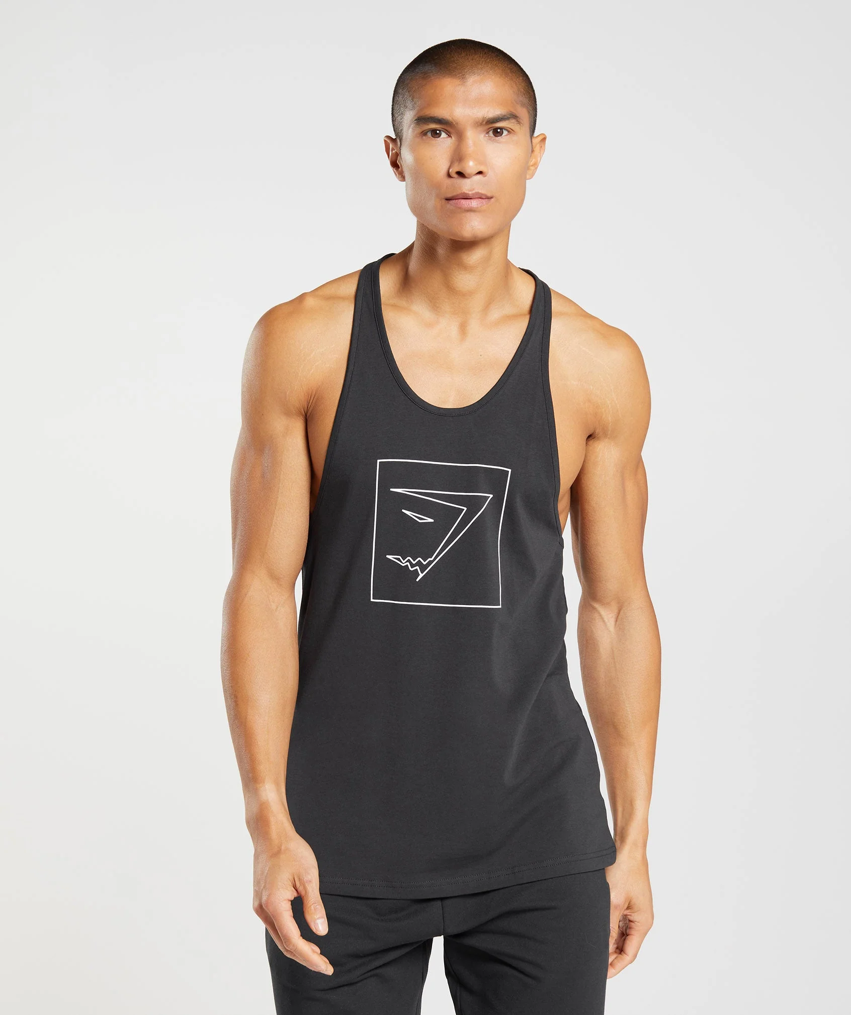 Gymshark Outline Stringer - Black